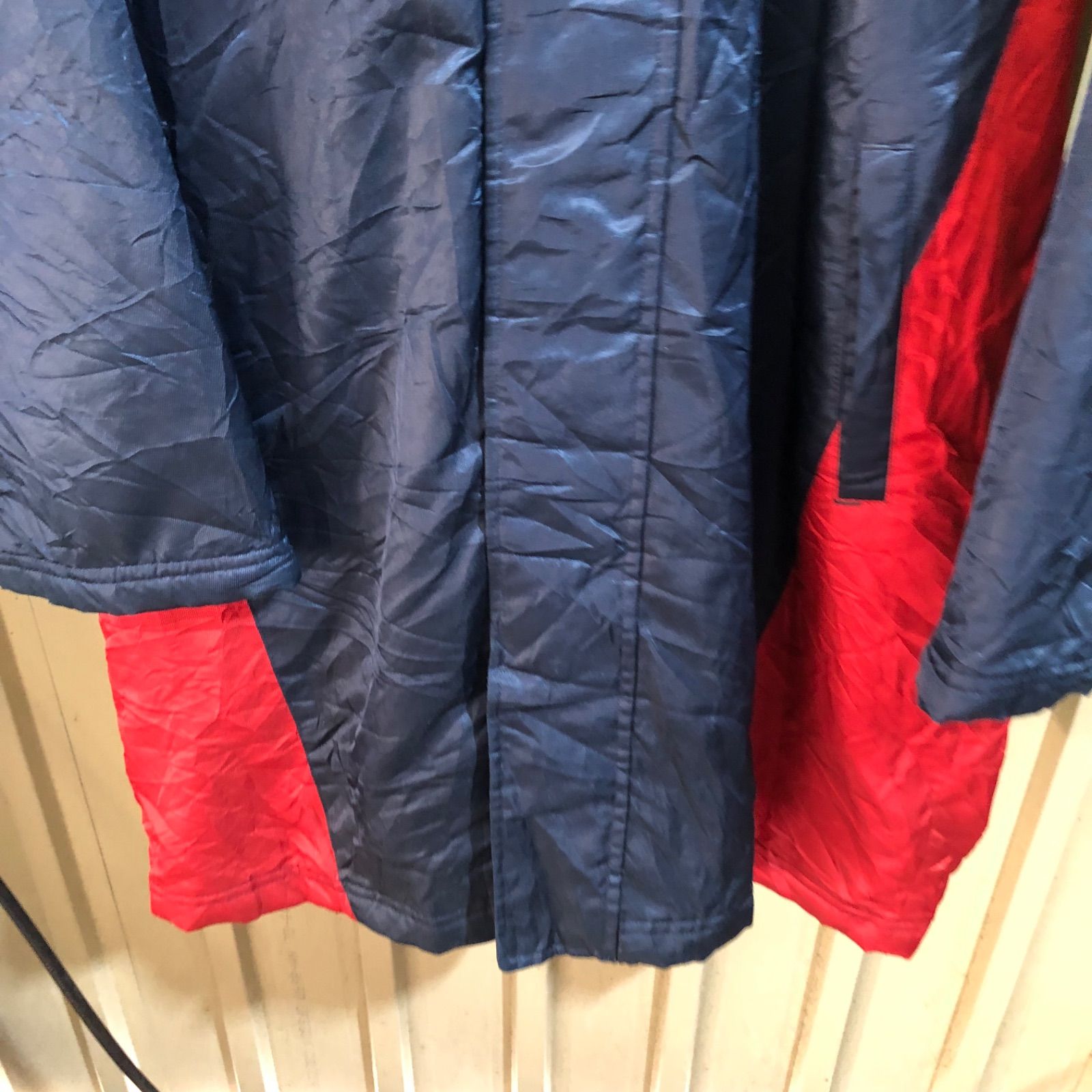 1685 umbro ベンチコート ネイビー レッド 160cm アンブロ ナイロン