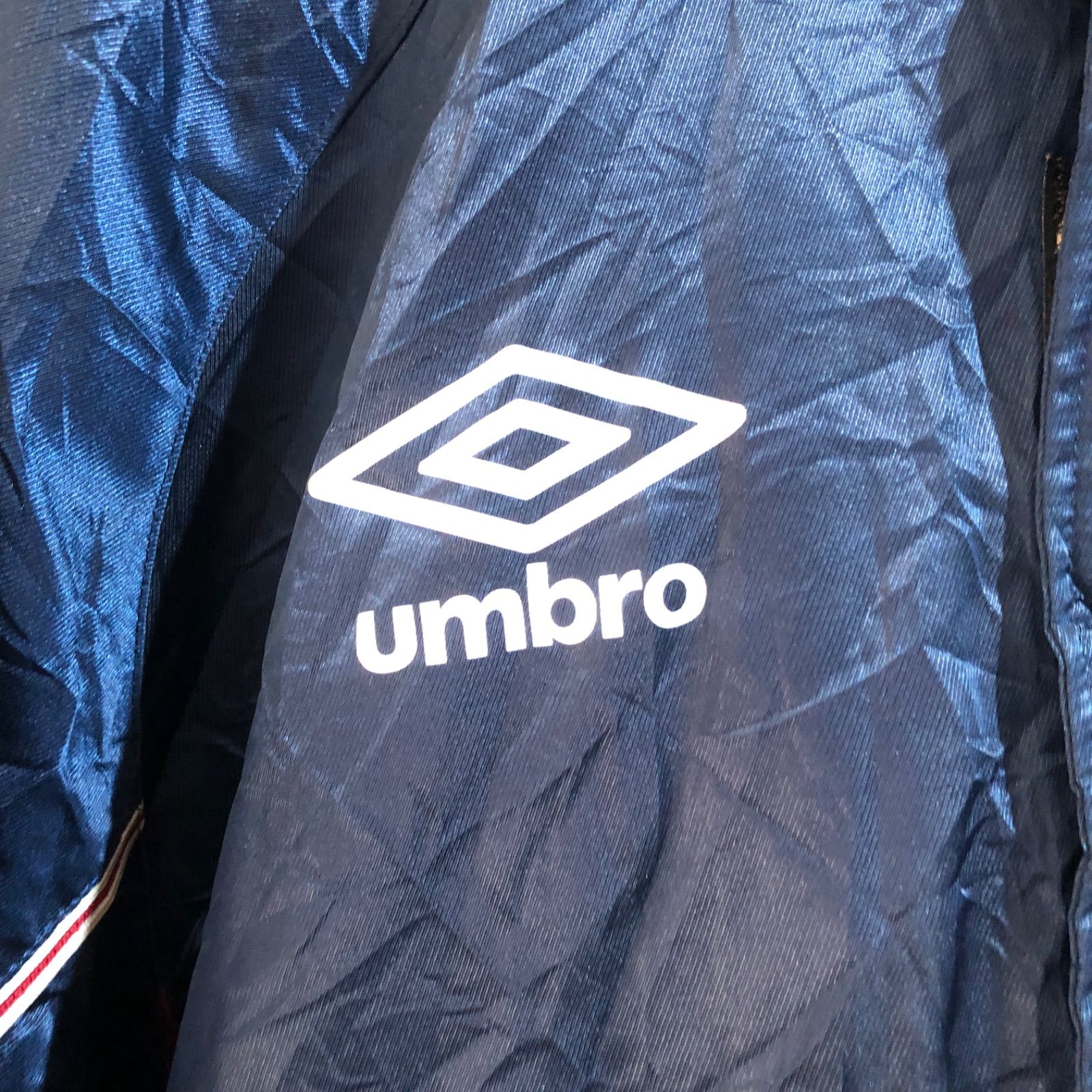 1685 umbro ベンチコート ネイビー レッド 160cm アンブロ ナイロン