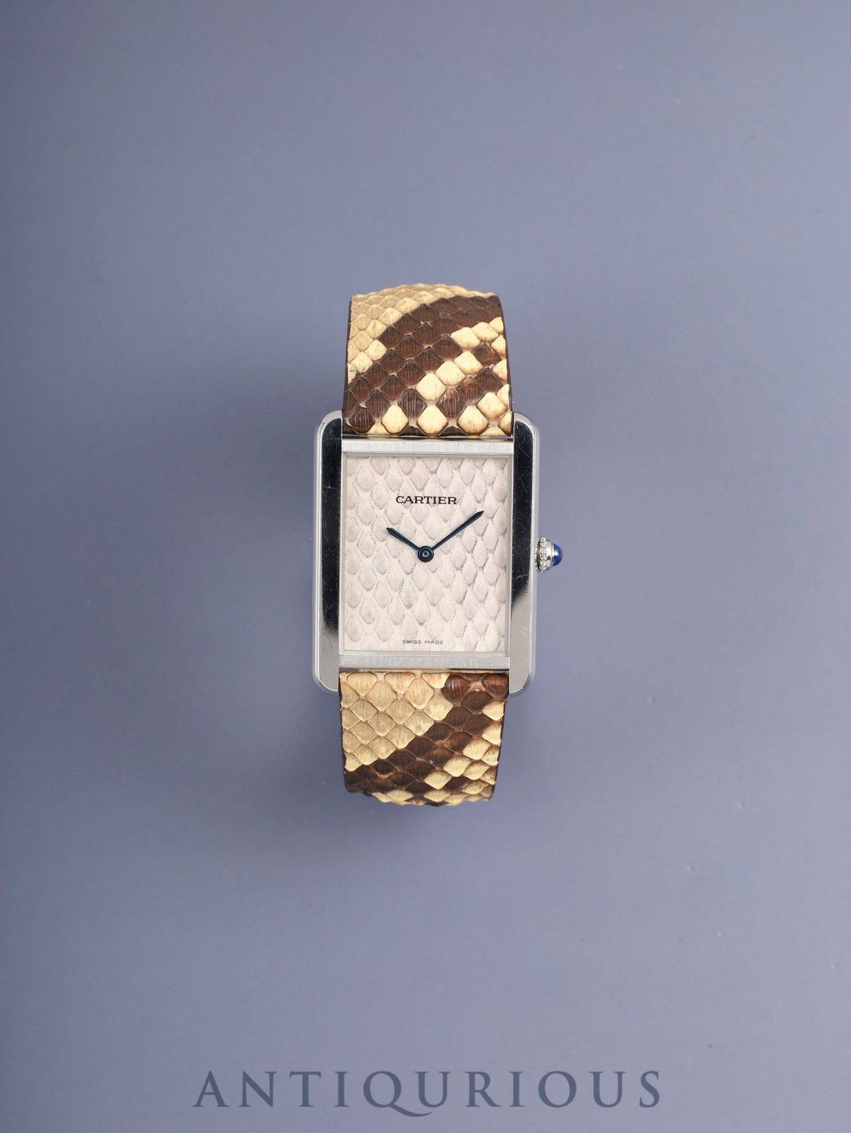 カルティエ タンクソロ LM W5200021 / 3169 クォーツ Cal.690 SS 革