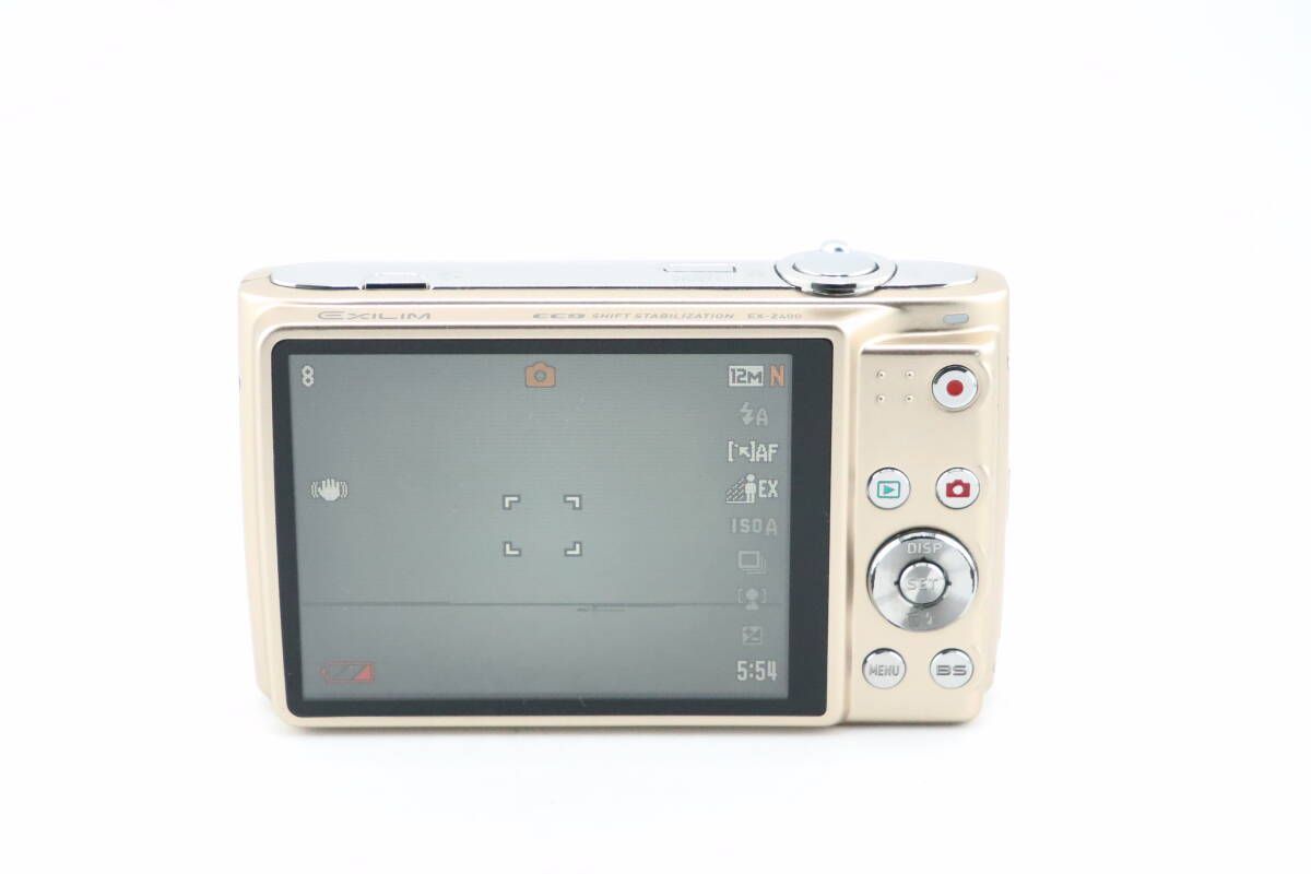 デジタルカメラ ★美品★カシオ CASIO EX-Z400 ゴールド★　W0139＃4274