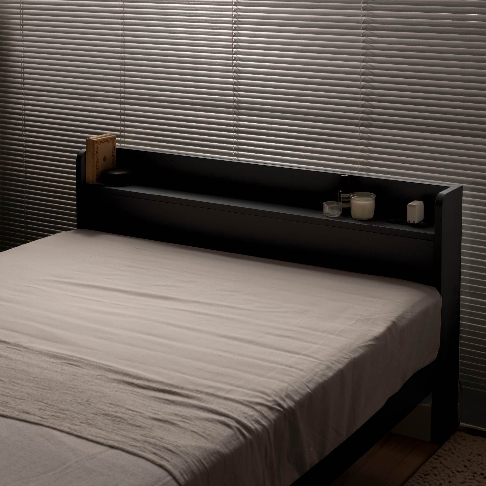 シングル ベッドフレーム 単品 収納付きベッド 宮棚 収納 引き出し収納