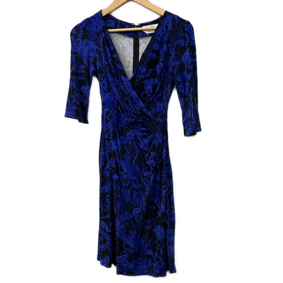 kay me ケイミー　ヴィーナス　カシュクール　ワンピース　濃紺　サイズ7 kayme(ケイミー) ワンピース サイズ7 S レディース美品 - 黒×ネイビー