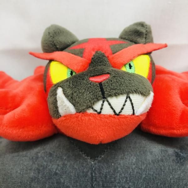 中古】本体のみ劣化あり)ポケモンセンター限定 ガオガエン ぬいぐるみ