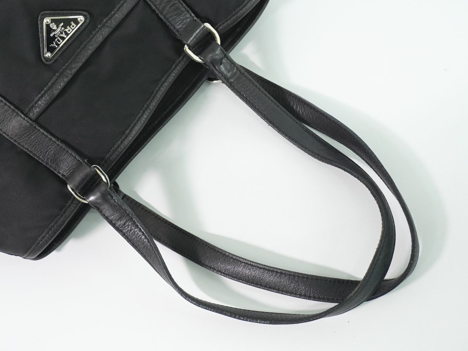 本物 プラダ PRADA ナイロン トートバッグ ブラック バッグ ・ 【公式 