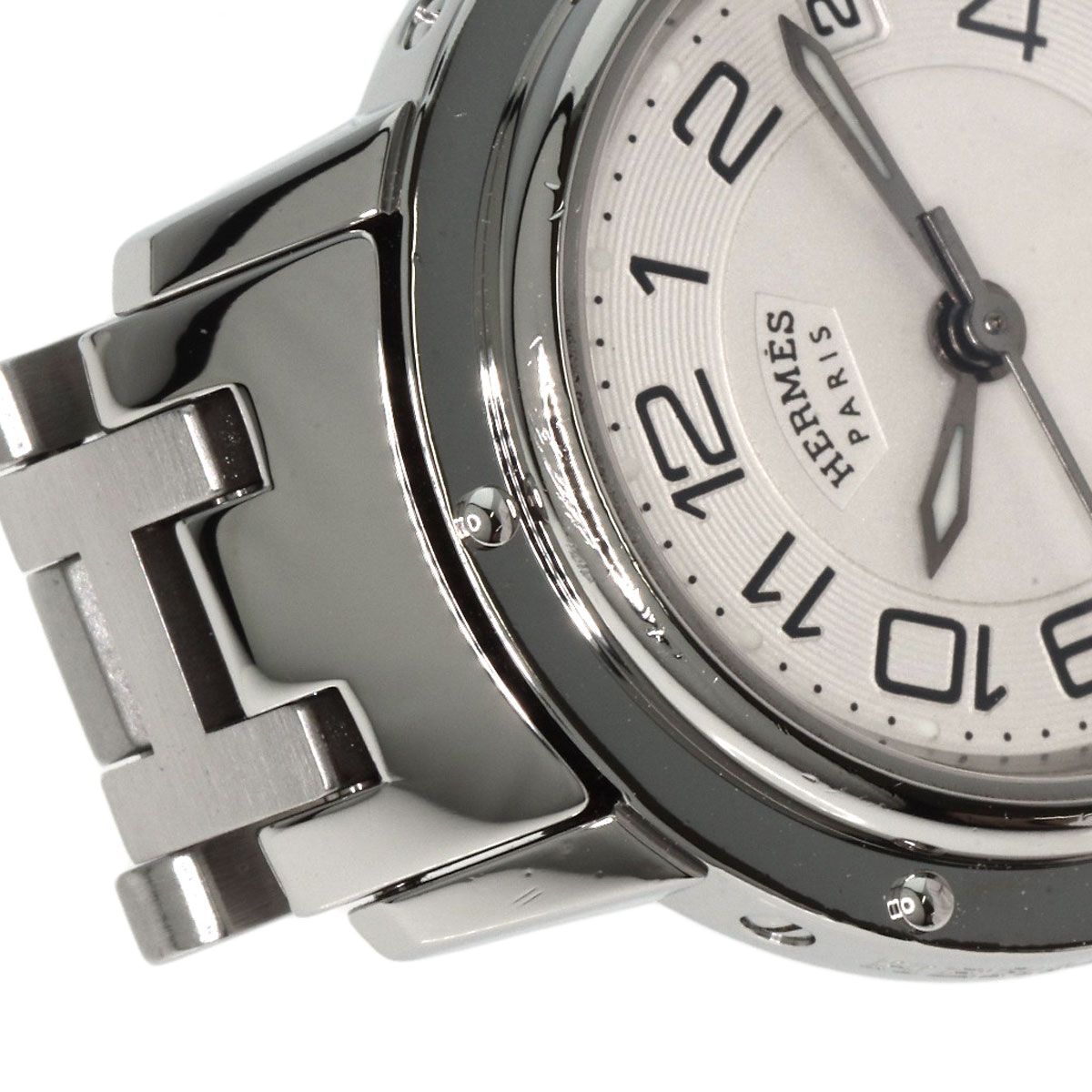 HERMES エルメス CP1.210 クリッパー クラシック 腕時計 SS SS