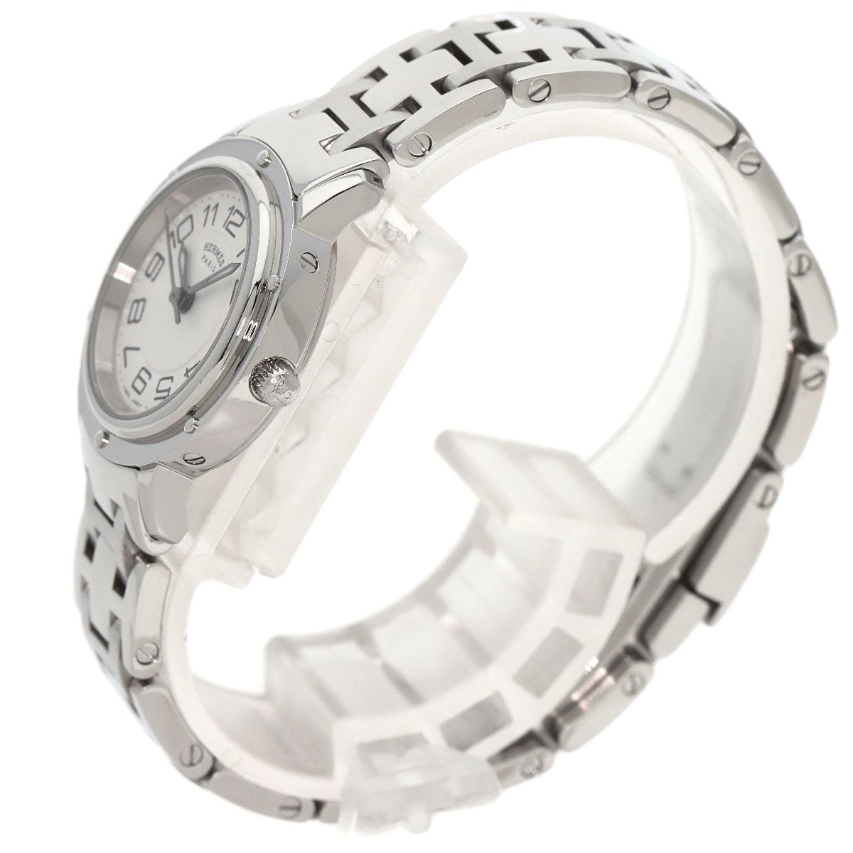 HERMES エルメス CP1.210 クリッパー クラシック 腕時計 SS SS