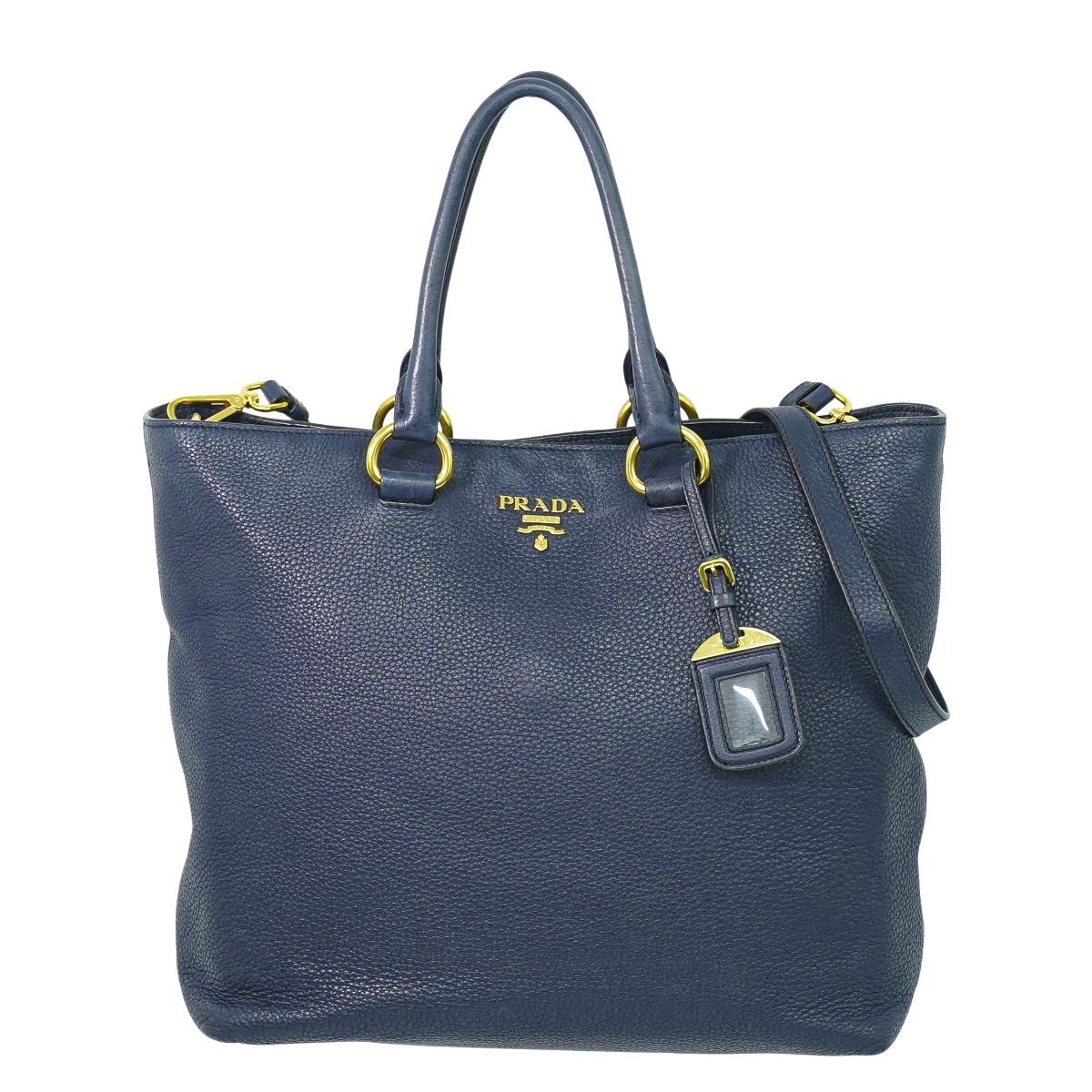 本物 プラダ PRADA レザー 2WAY ショルダーバッグ トートバッグ