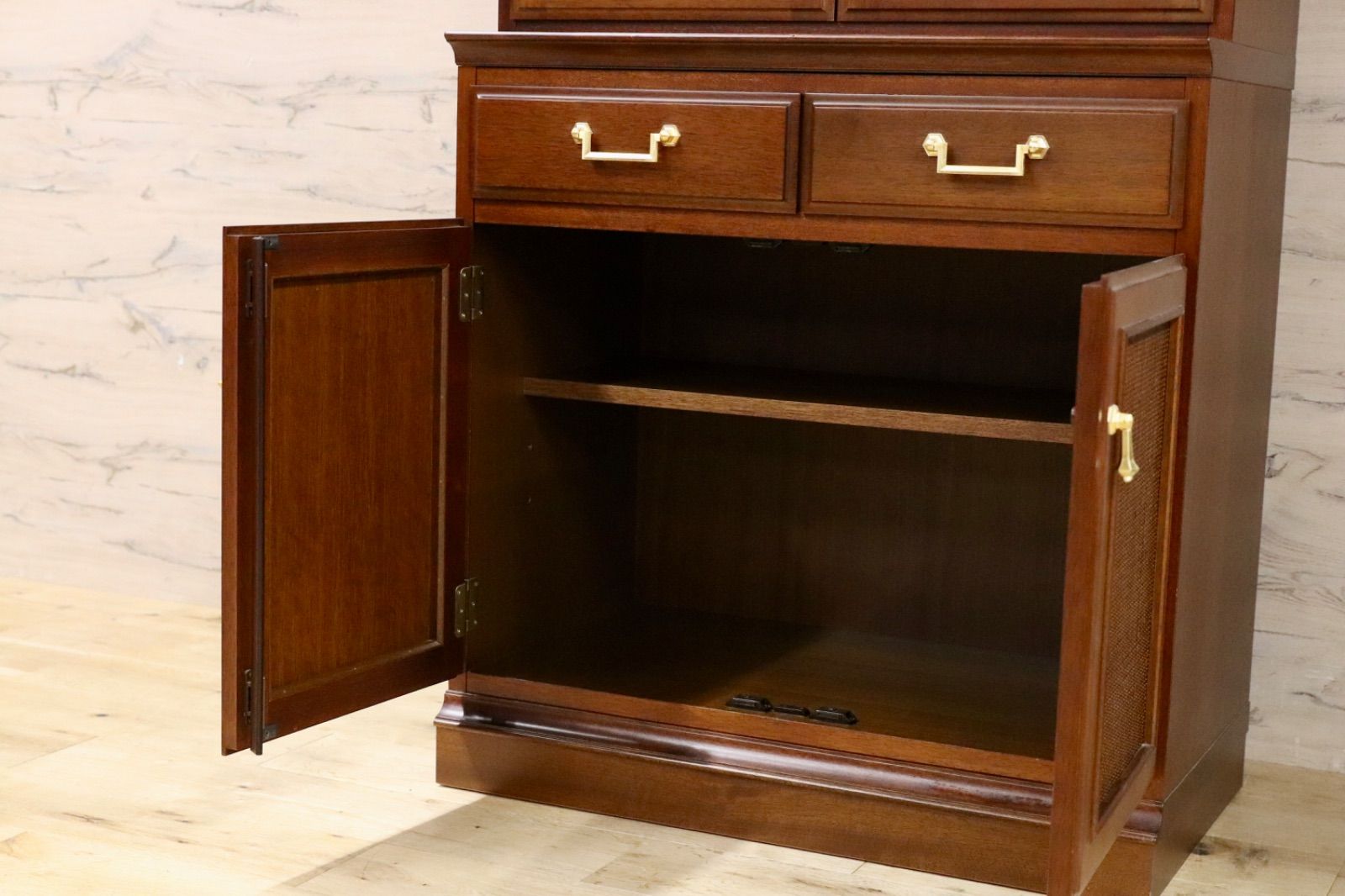 GMIS486○maruni / マルニ 地中海 食器棚 キャビネット 飾り棚