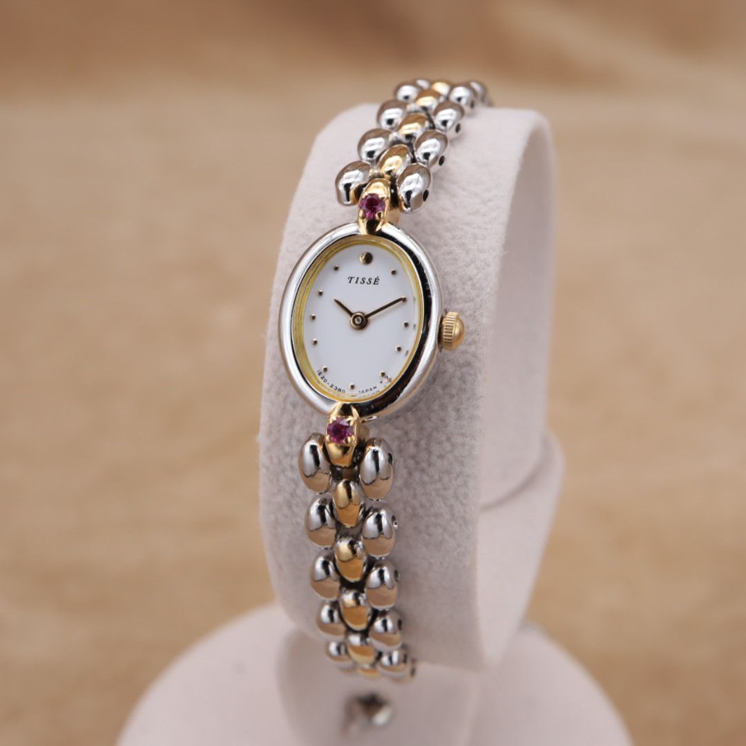 CH71 【電池交換/洗浄済】SEIKO TISSE 1E20-6140 セイコー ティセ 白