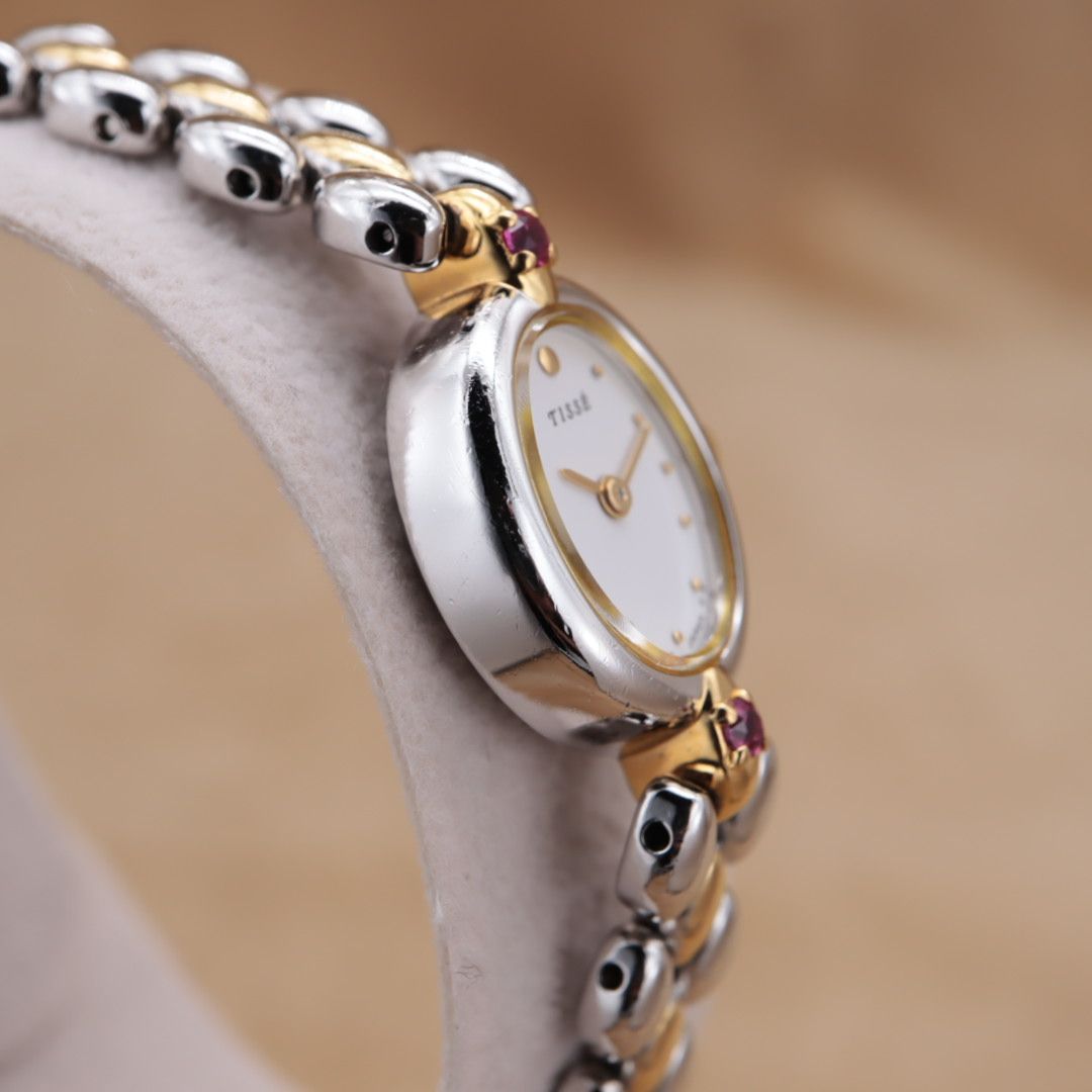 CH71 【電池交換/洗浄済】SEIKO TISSE 1E20-6140 セイコー ティセ 白