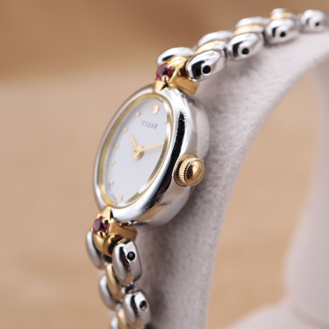 CH71 【電池交換/洗浄済】SEIKO TISSE 1E20-6140 セイコー ティセ 白