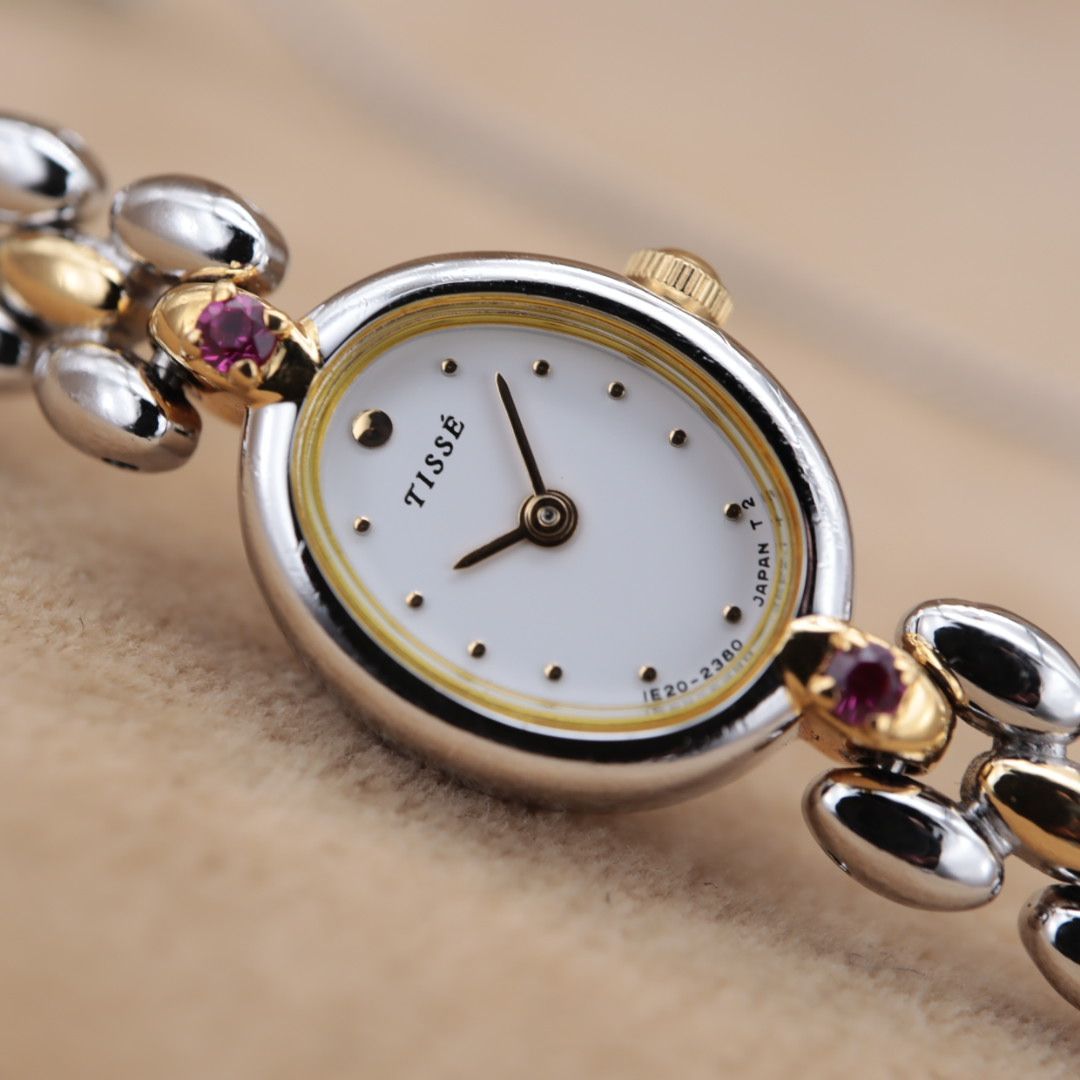 CH71 【電池交換/洗浄済】SEIKO TISSE 1E20-6140 セイコー ティセ 白