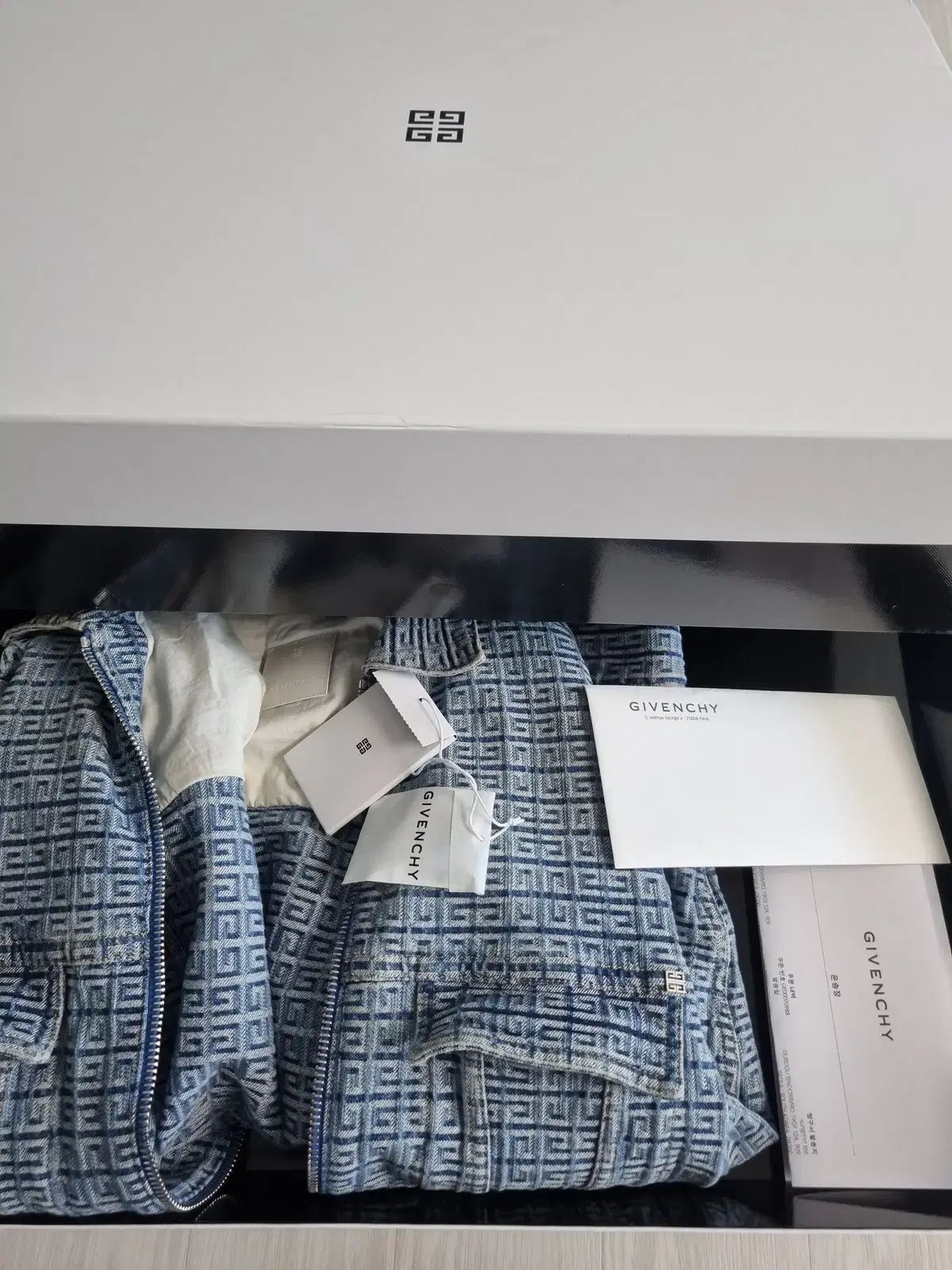 百貨店購入 Givenchy ジバンシィ ロゴ デニム トラッカー デニム