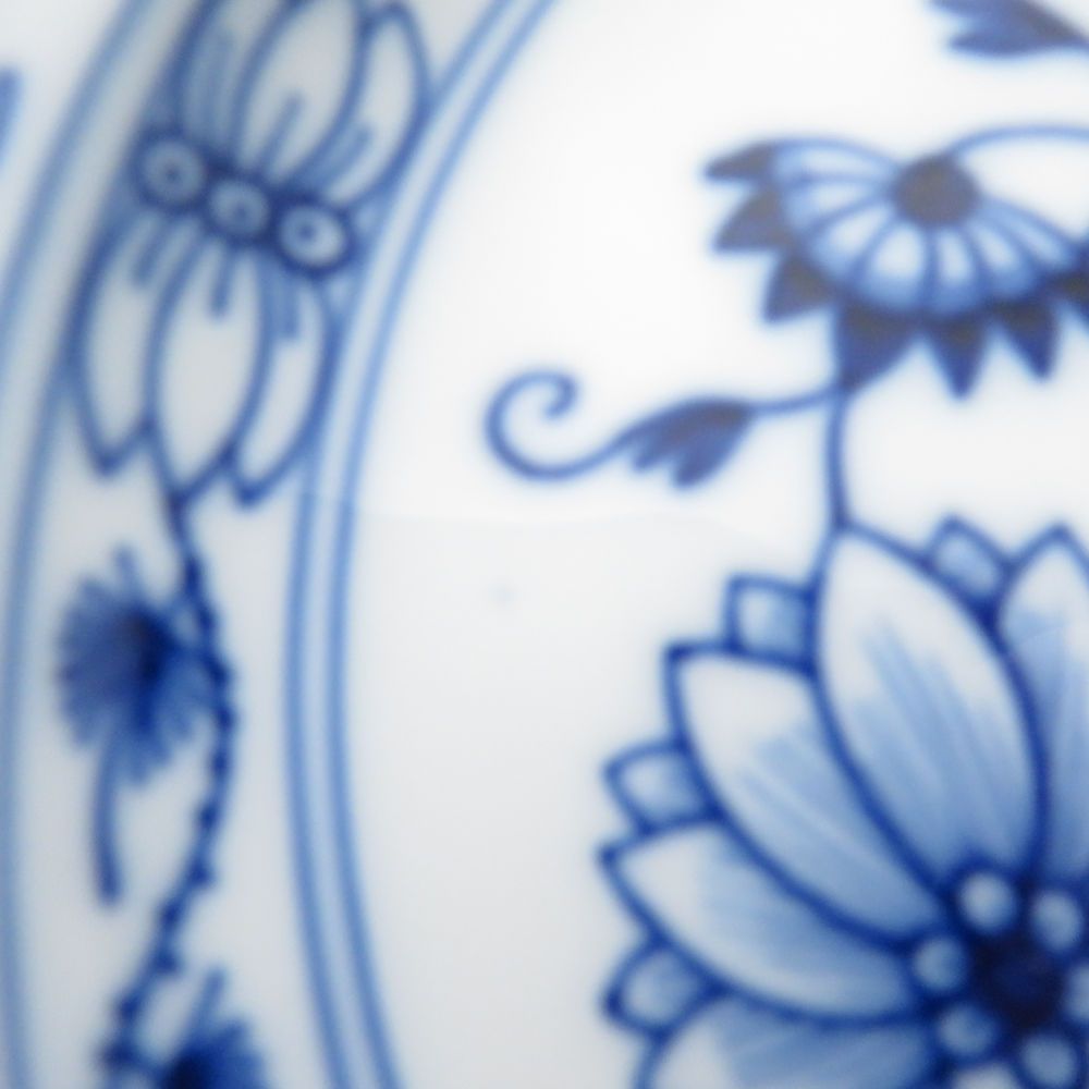 美品 MEISSEN マイセン ブルーオニオン 中皿 3枚 セット 18cmプレート