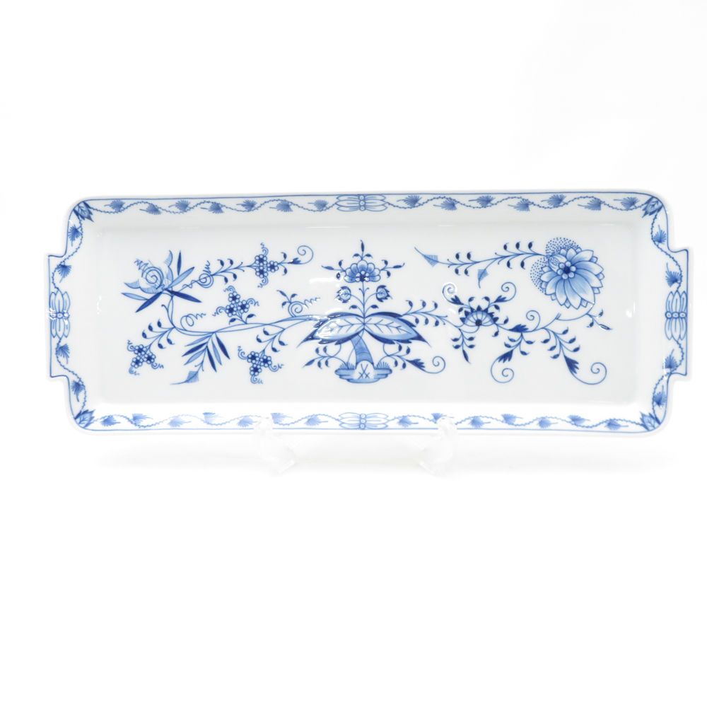 MEISSEN マイセン ブルーオニオン サンドイッチトレイ 40cmプレート