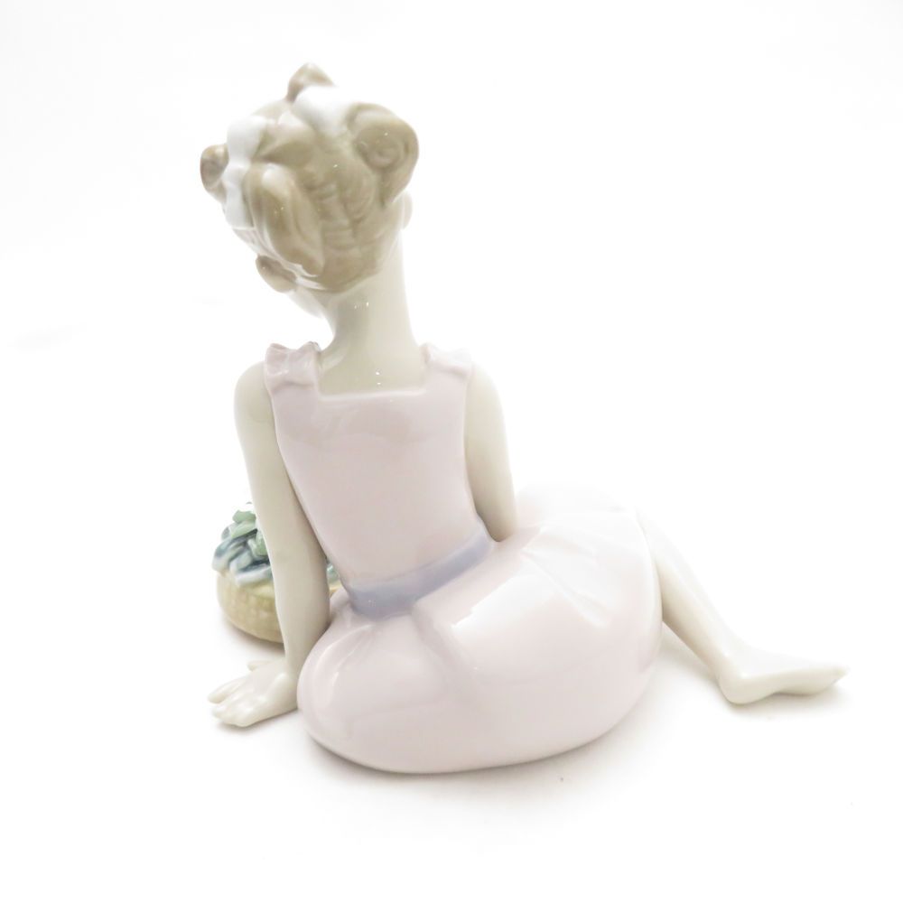 未使用 LLADRO リヤドロ 8573 きれいに咲いてね フィギュリン 置物