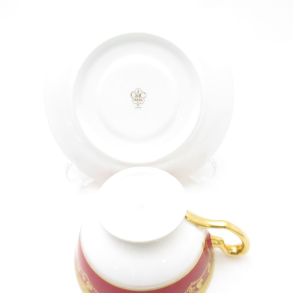 美品 OKURA 大倉陶園 アレキサンドリーヌ カップ＆ソーサー ティー