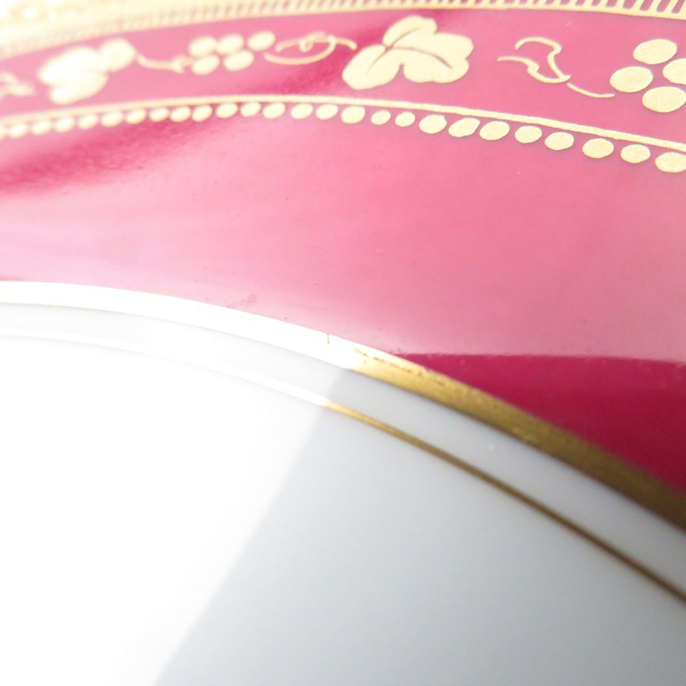 美品 OKURA 大倉陶園 アレキサンドリーヌ 中皿 20cmプレート デザート