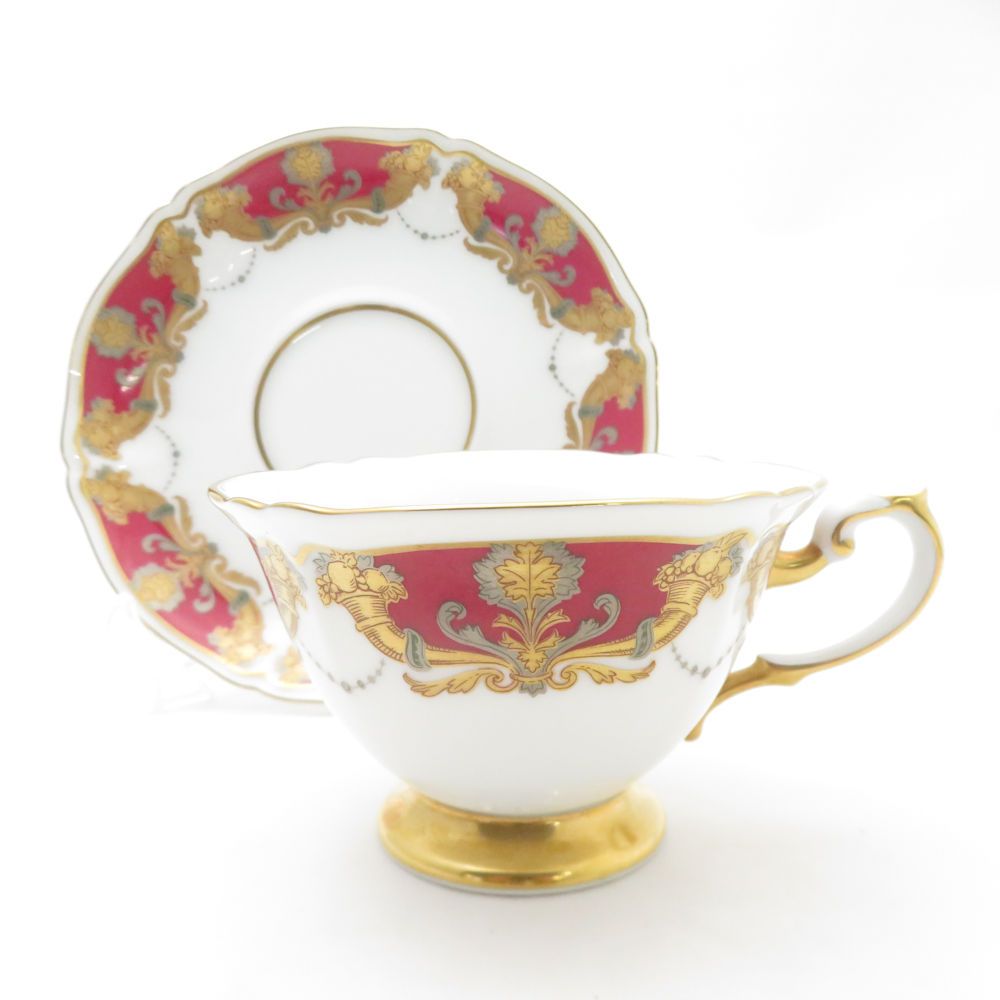 美品 OKURA 大倉陶園 The Okura カップ＆ソーサー ティー/コーヒー兼用