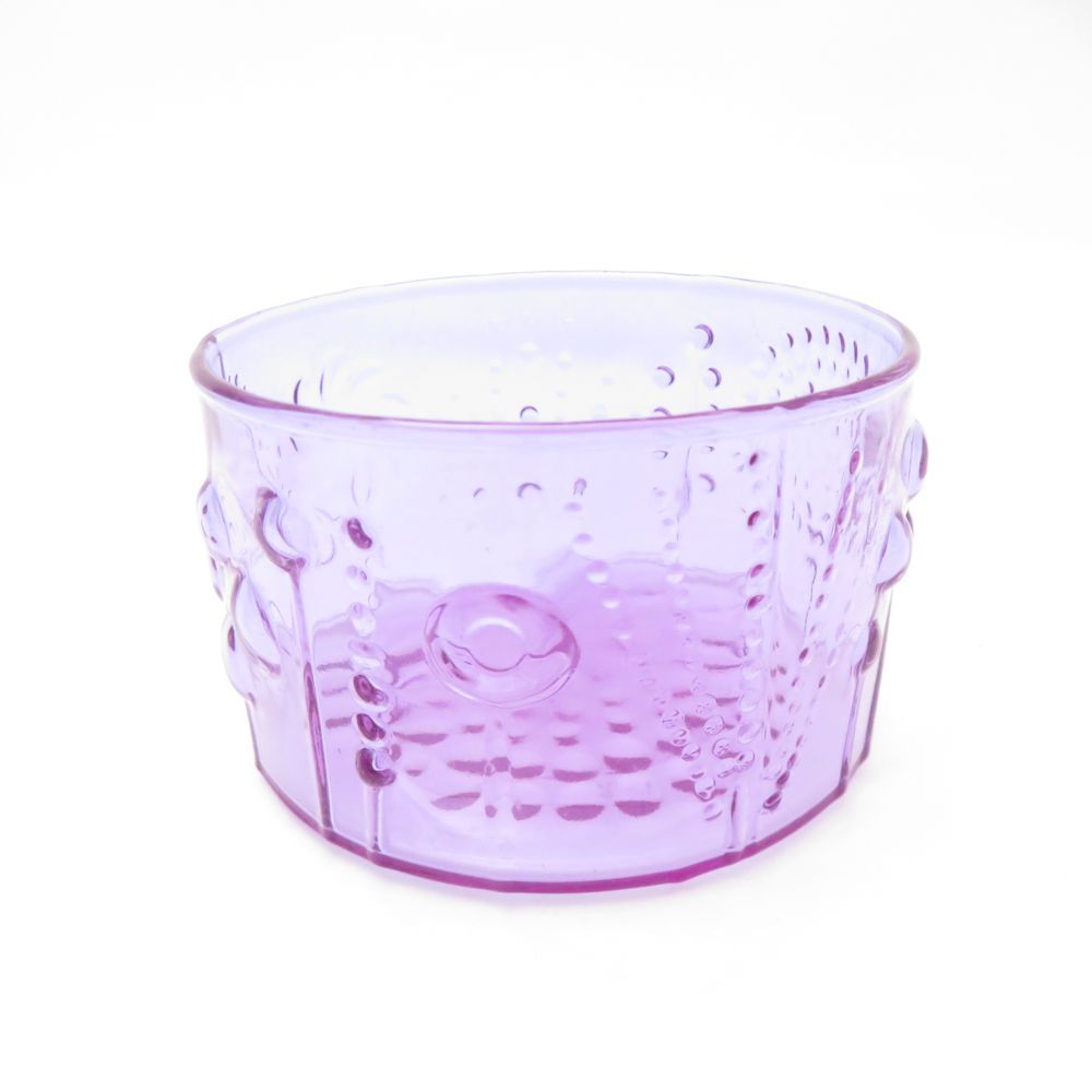 美品 iittala イッタラ フローラ アメジスト ボウル 2枚 ペア 80mm