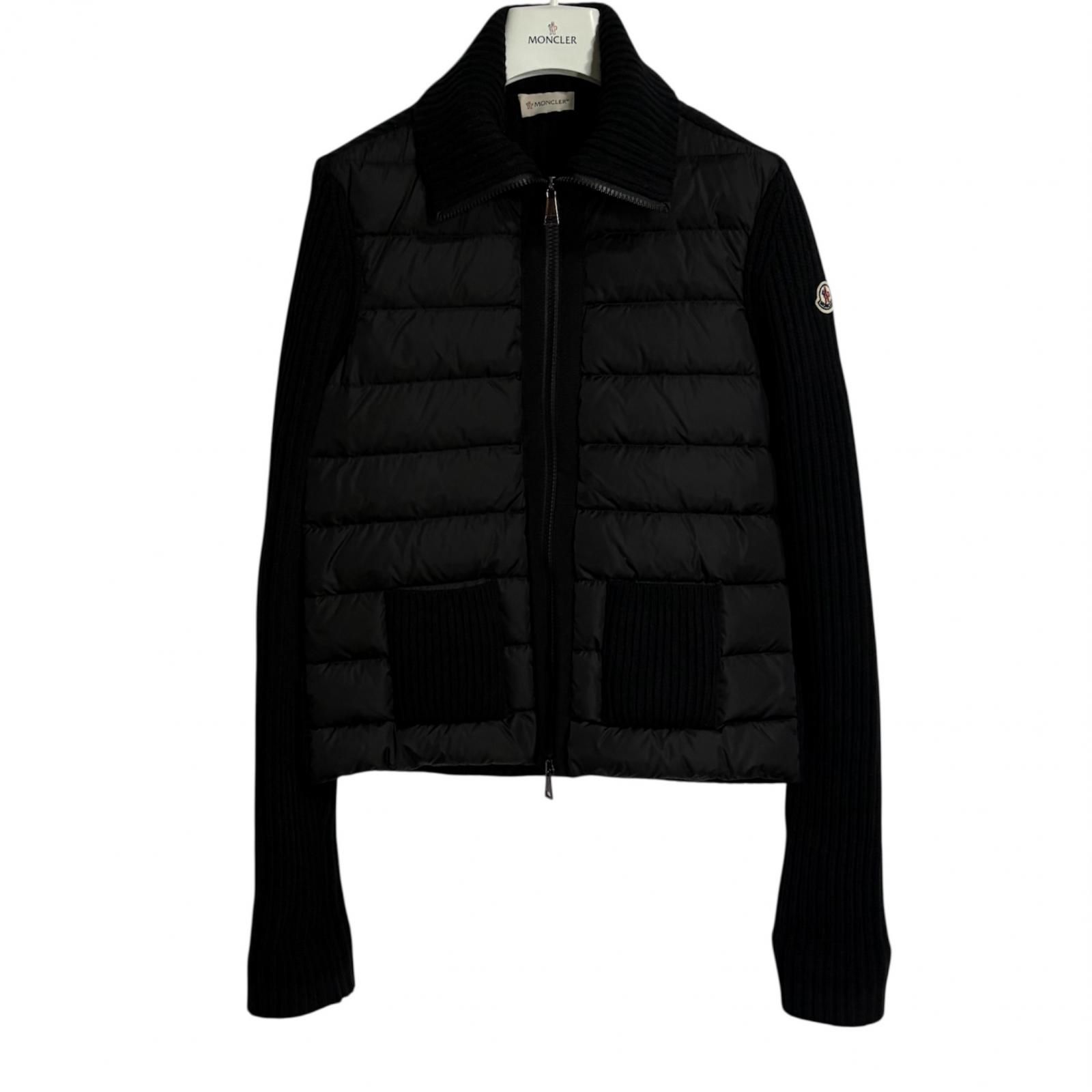 MONCLER ダウン レディース XXS ブラック 黒 MONCLER/XS /ブラック/レディースダウンニット /型番C209394806009487H