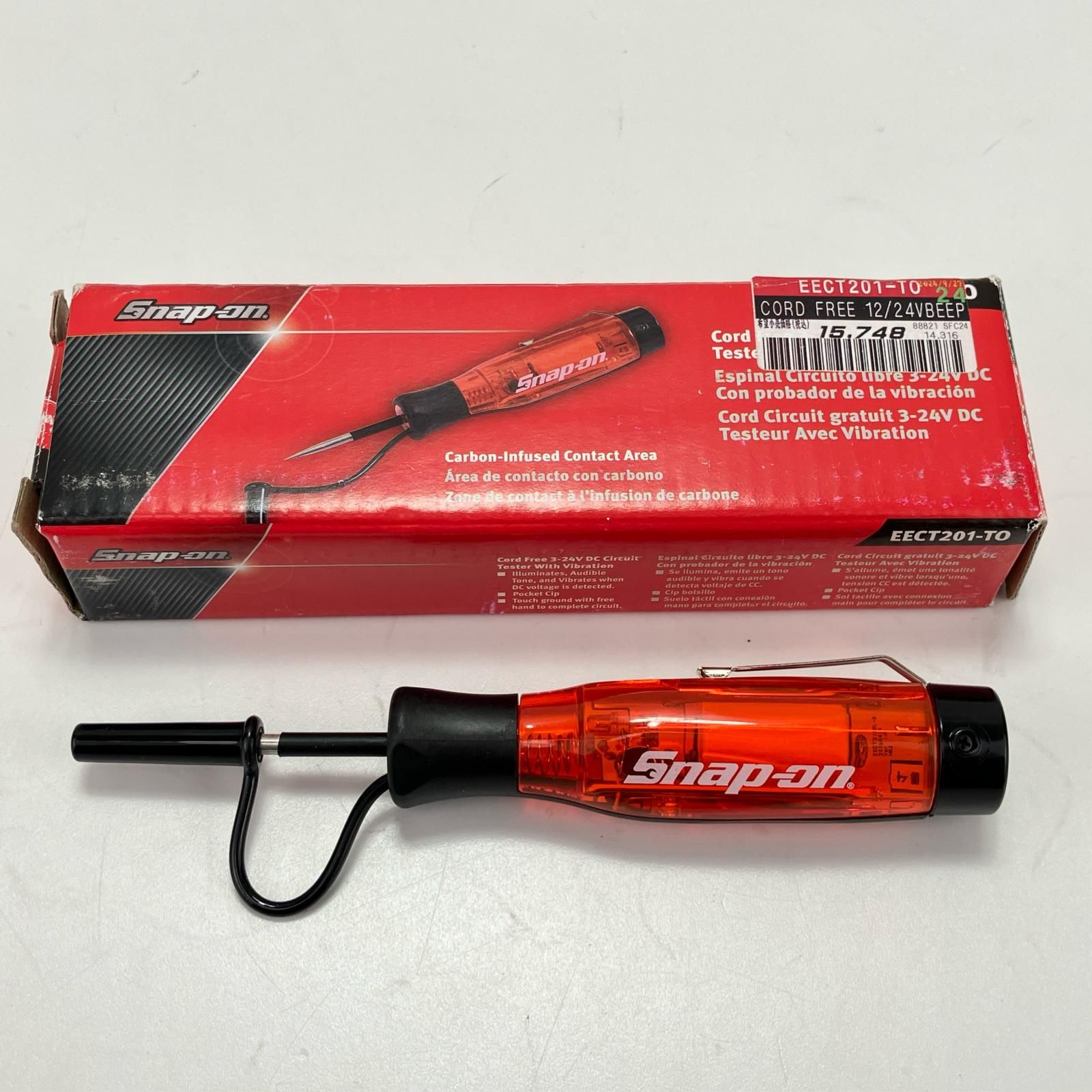 ЗЗSnap-on スナップオン 3-24v コードレスサーキットテスター 外箱付 