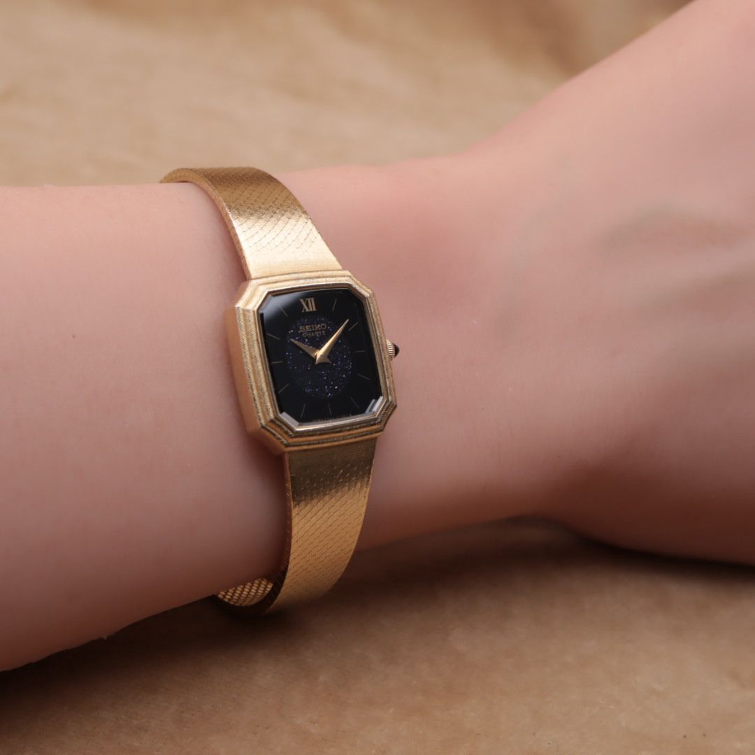 CH76 【電池交換/洗浄済】SEIKO EXCELINE QUARTZ 2320-6100 セイコー