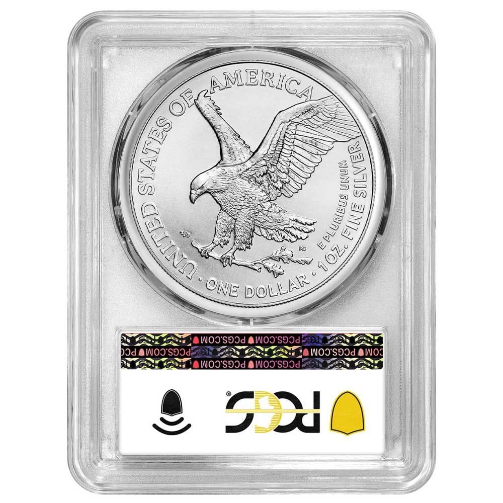 2021年 1ドル タイプ2 アメリカン シルバー イーグル PCGS MS70 初回