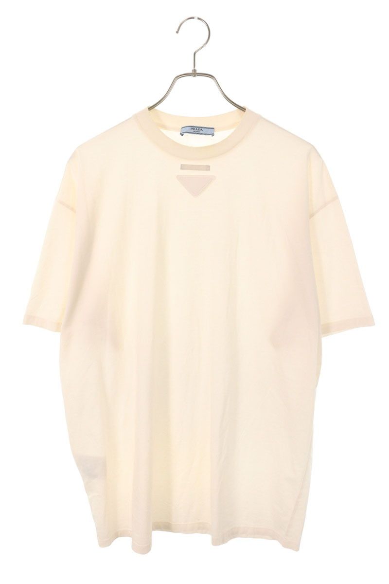 シャツメンズ プラダの半袖tシャツ PRADA 半袖 Tシャツ ネイビー 袖