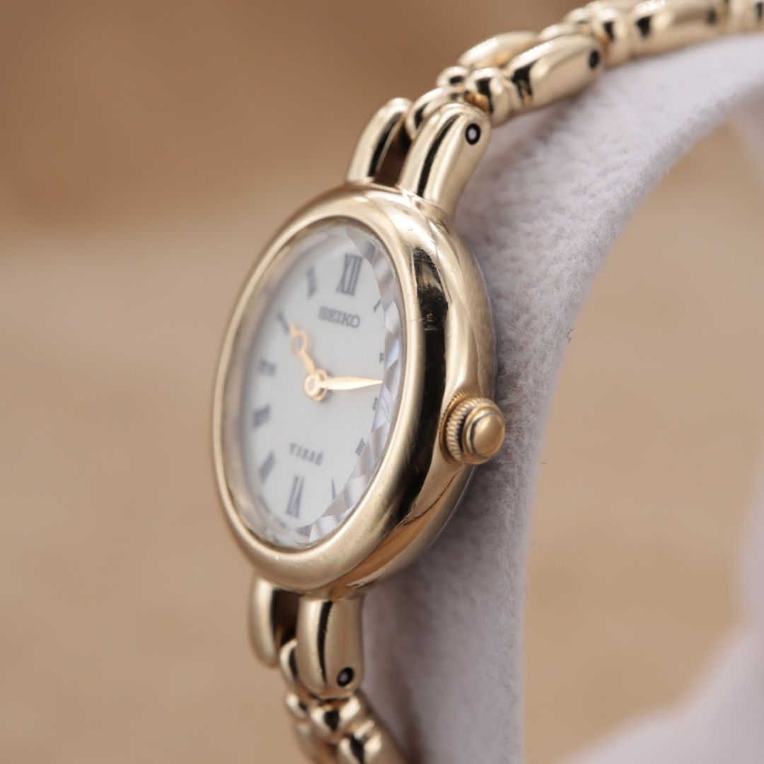 CH78【電池交換/洗浄済】SEIKO TISSE 1F20-6B80 セイコー ティセ 白