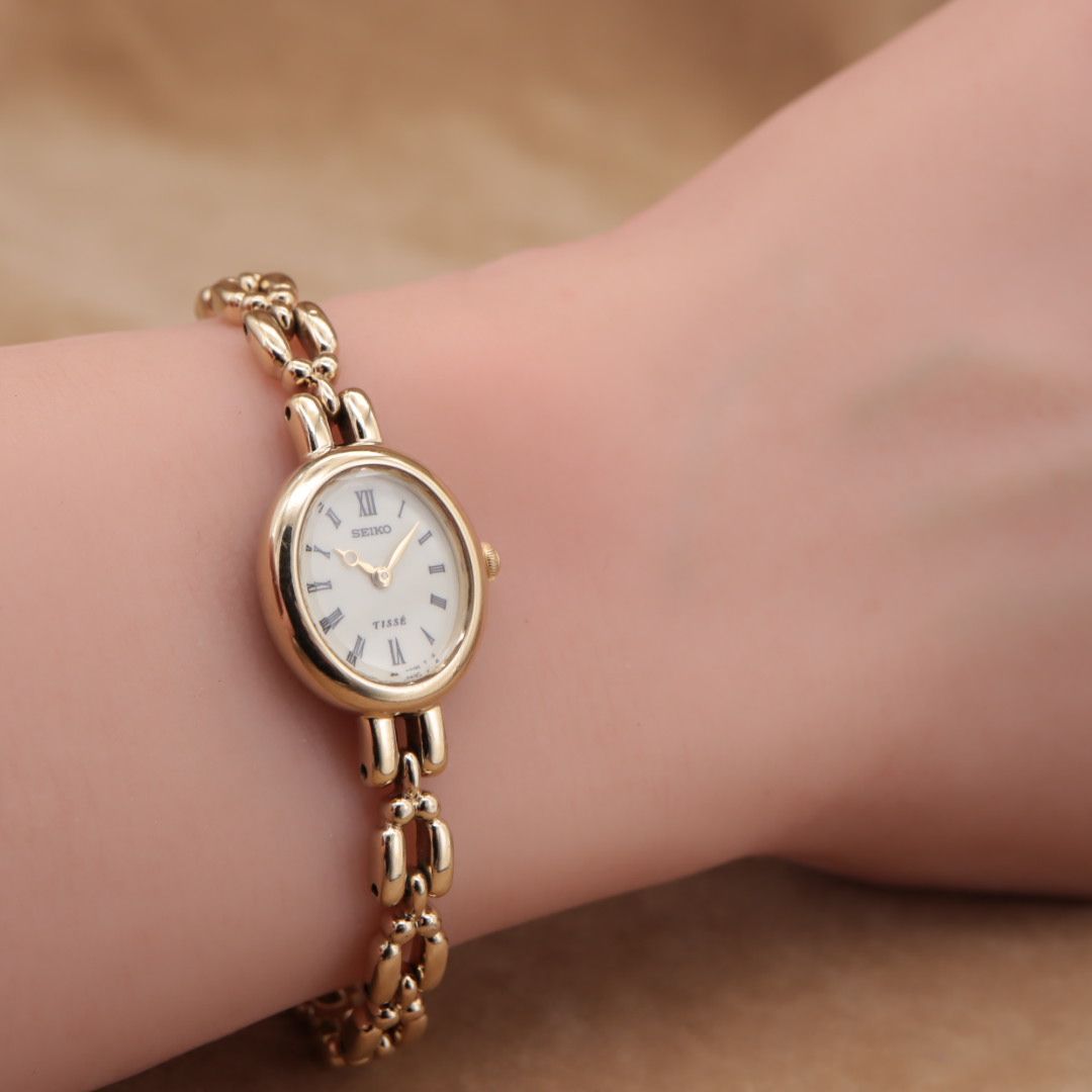 CH78【電池交換/洗浄済】SEIKO TISSE 1F20-6B80 セイコー ティセ 白