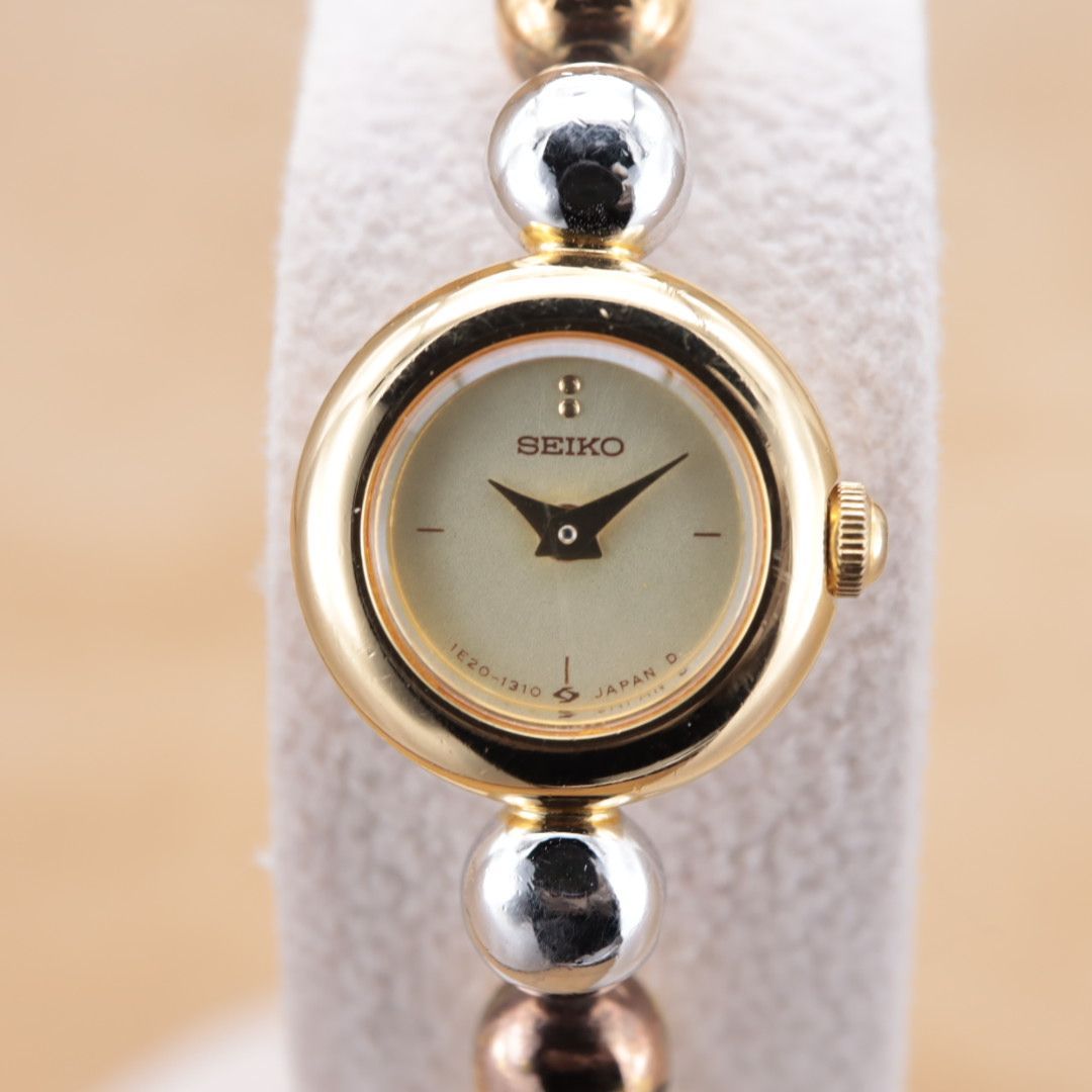 CH79 【電池交換/洗浄済】SEIKO 1E20-0070 セイコー シャンパン文字盤