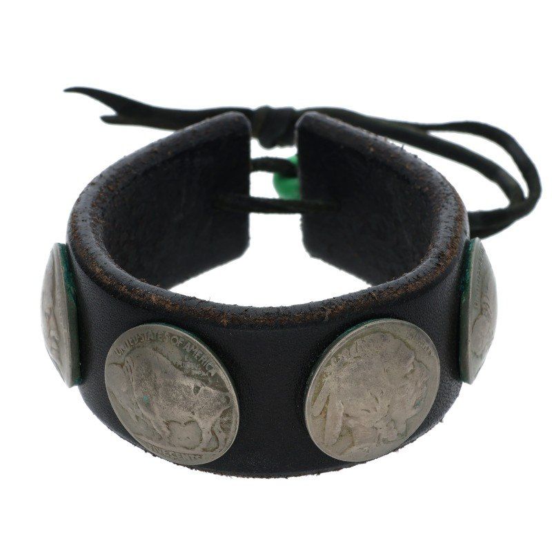 ゴローズ 5セントコンチョ付きレザー ブレスレット メンズ - メルカリ