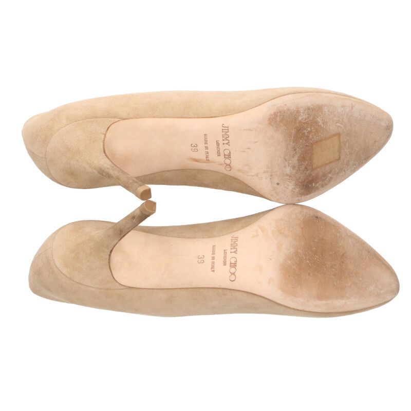 ジミーチュウ スウェードレザー ヒールパンプス レディース 39 - メルカリ