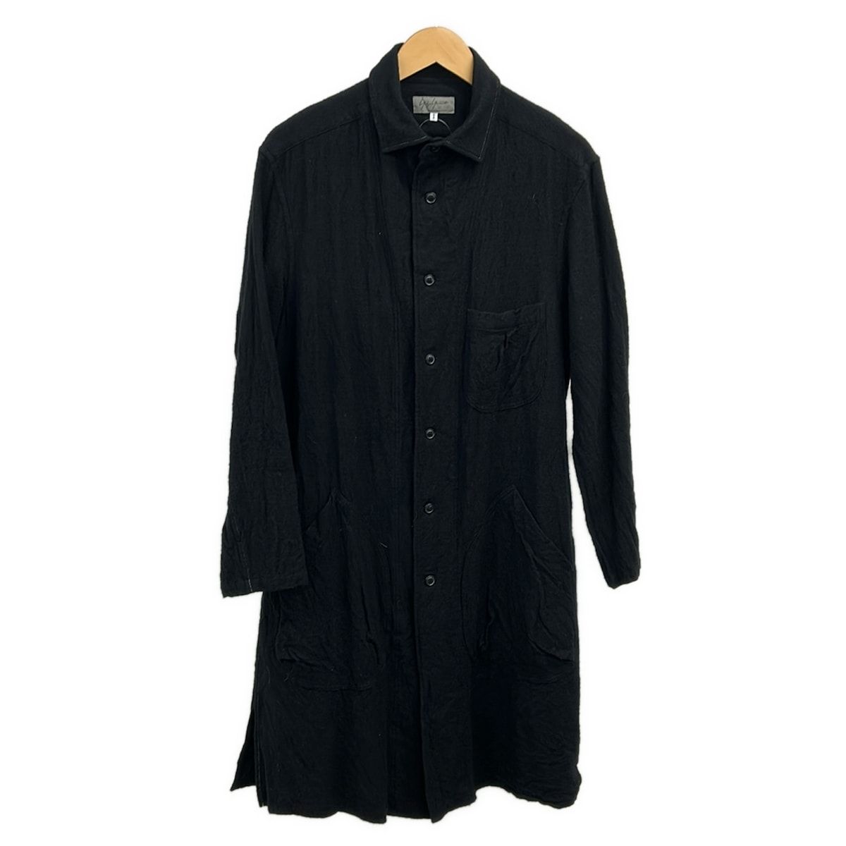 yohjiyamamoto(ヨウジヤマモト) 長袖シャツ サイズ1 S メンズ美品 - 黒