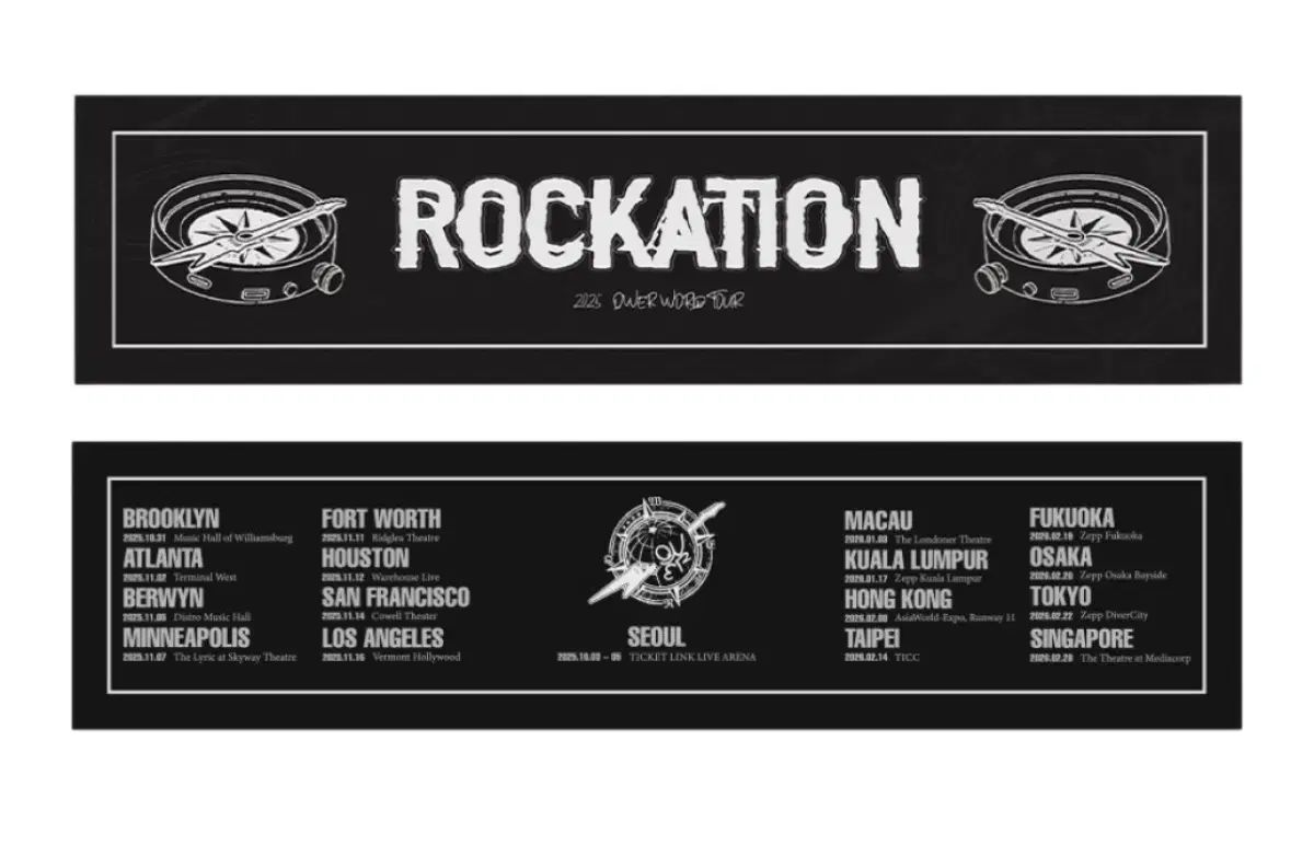 QWER ワールドツアー ROCKATION スローガン