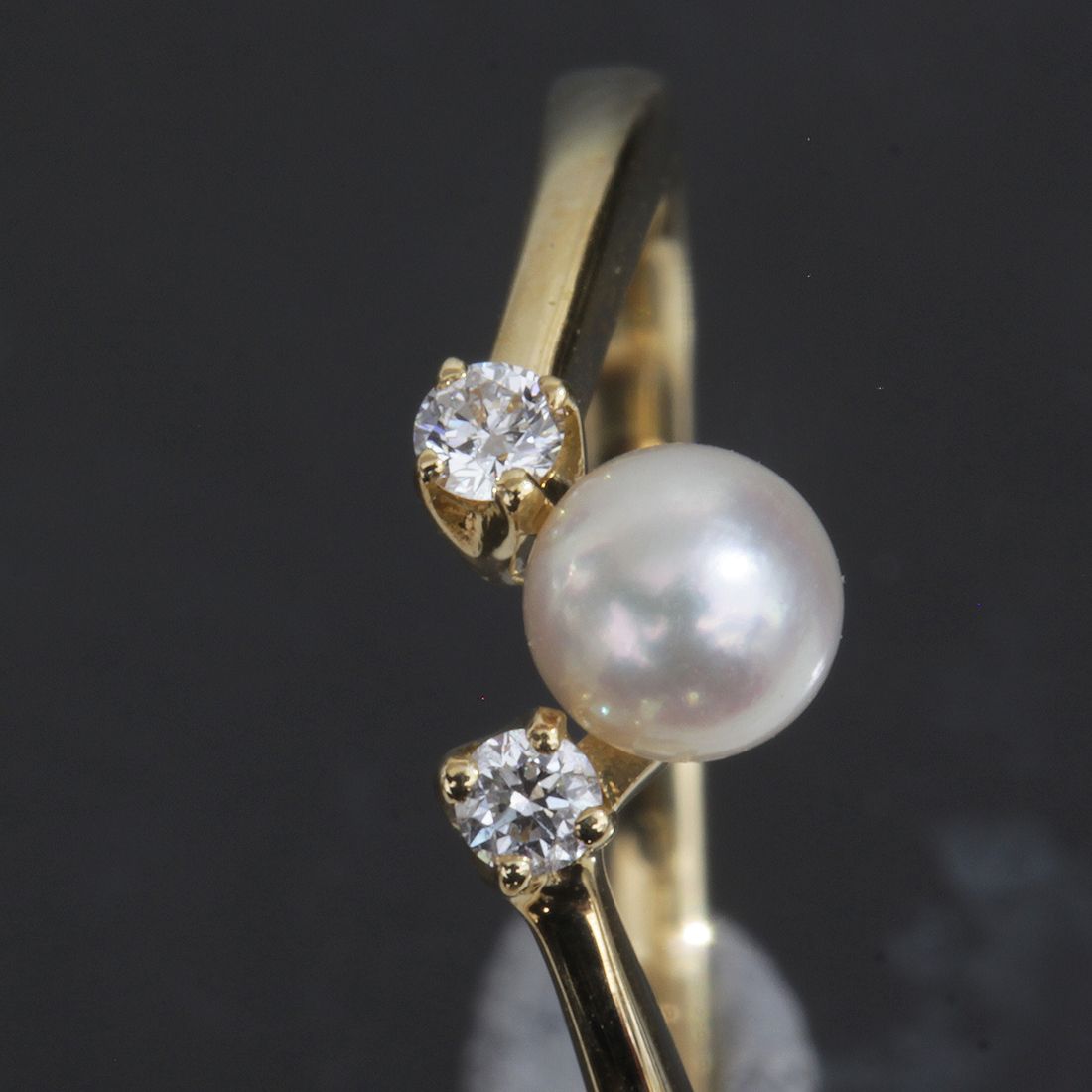ミキモト ベビーパール ダイヤ リング 7号 K18YG 1.4g E1525 - メルカリ