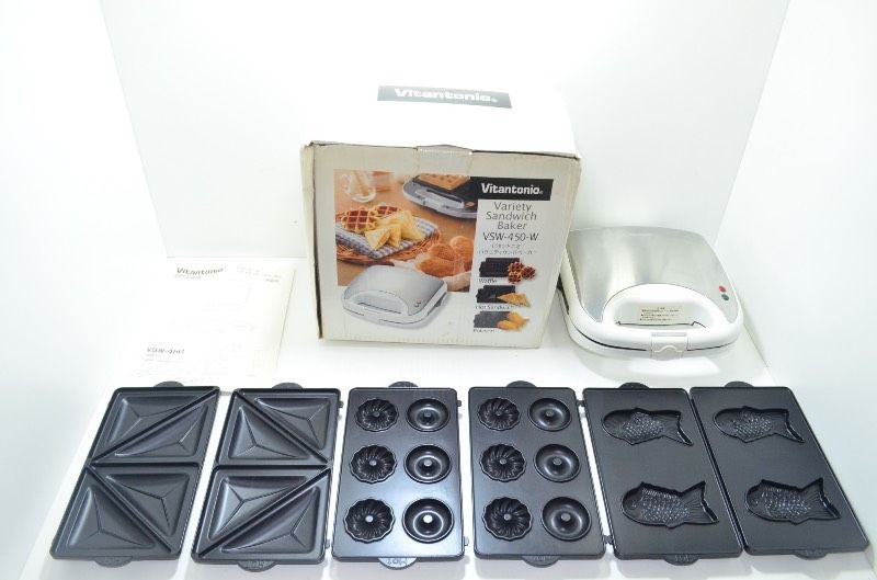 超希少Vitantonio ホットサンドメーカー VSW-450-PK美品 ビタントニオ（Vitantonio） 【選べる特典付】 ホットサンドメーカー