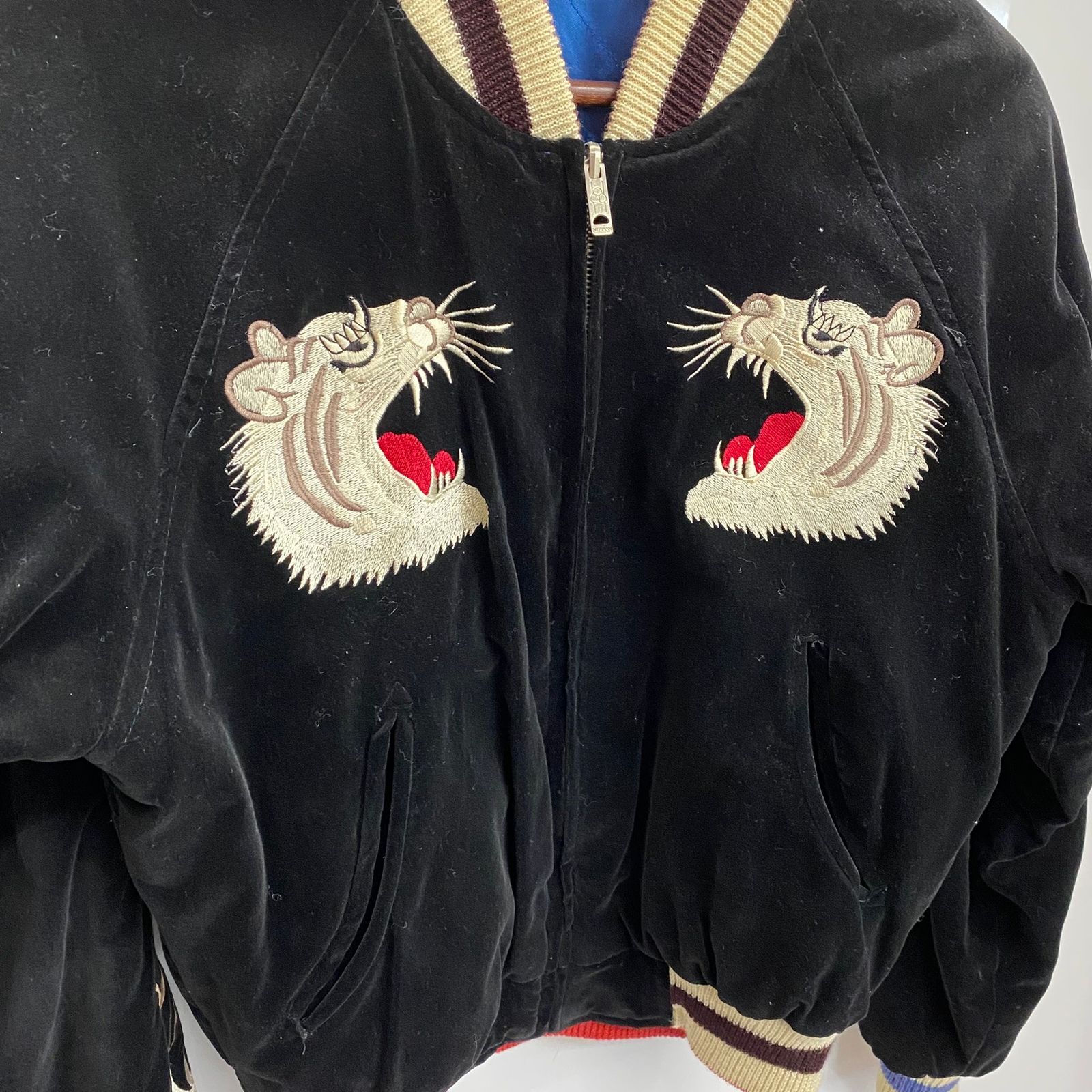 90s SWITCH 別珍✖️キルティング リバーシブルスカジャン スイッチ Switch 90's 別珍 サテンキルト リバーシブル スカジャン