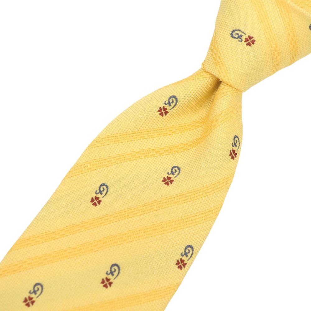 【中古】タイユアタイ TIE YOUR TIE 小紋 3つ折り シルク ネクタイ【メンズ】 中古】タイユアタイ TIE YOUR TIE 三つ折り シルク 小紋柄ネクタイ