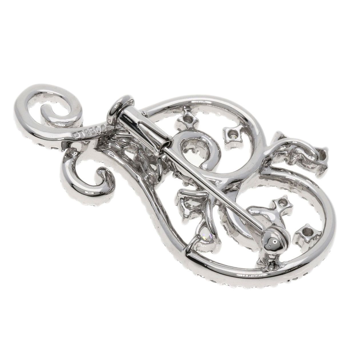 Queen クイーン ダイヤモンド ブローチ PT950 レディース [中古