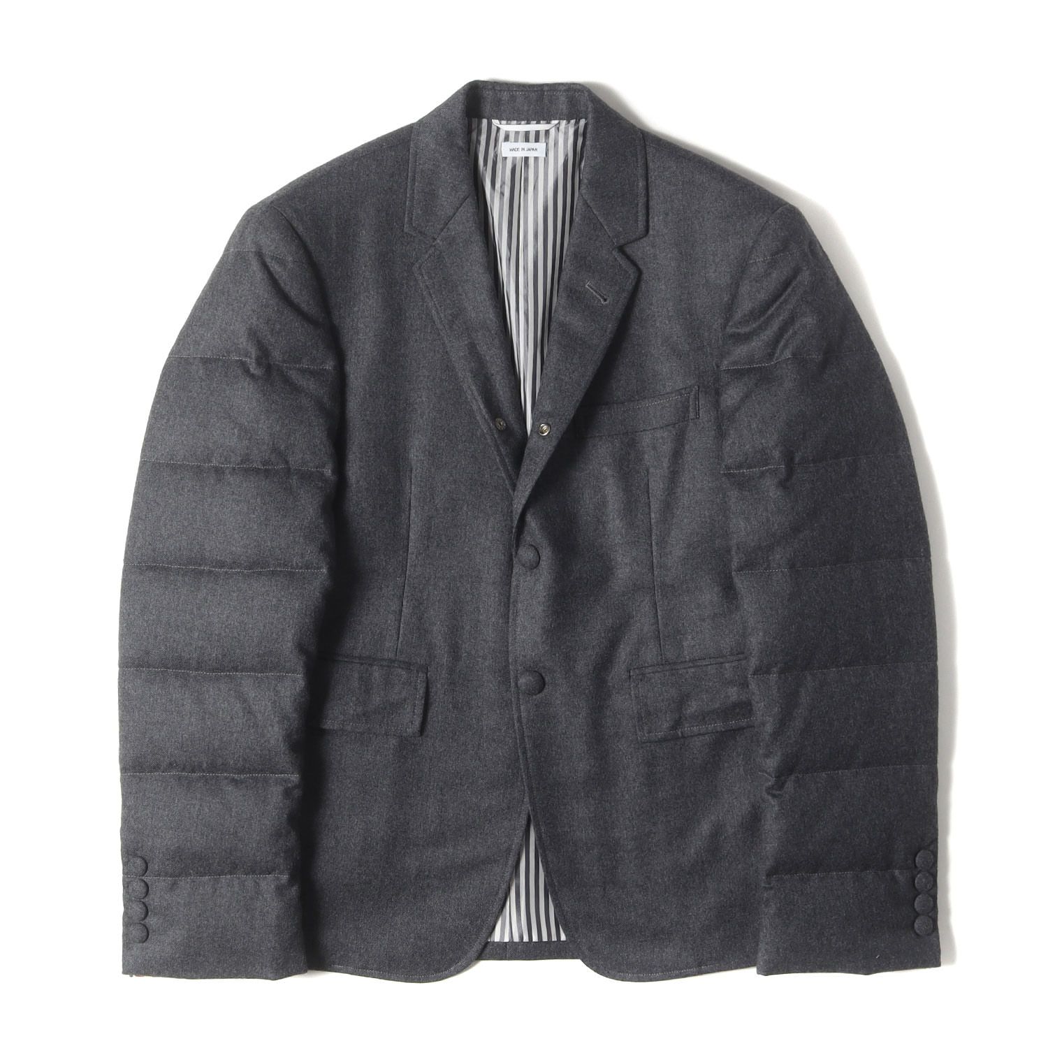 THOM BROWNE トムブラウン ジャケット グレー サイズ:0 | グログラン