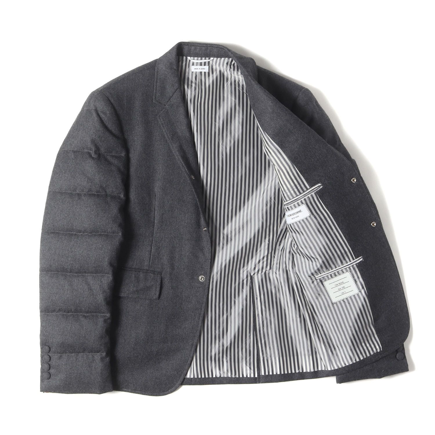 THOM BROWNE トムブラウン ジャケット グレー サイズ:0 | グログラン 
