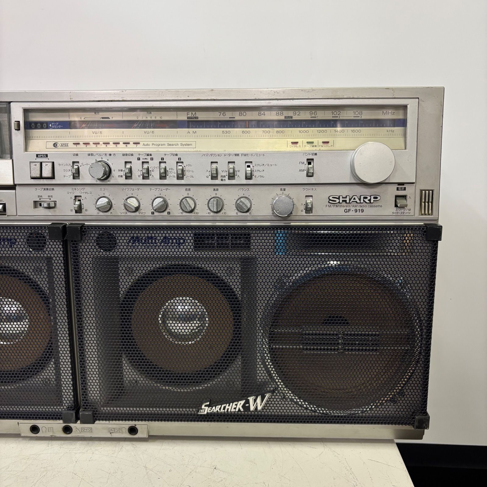 昭和レトロ・レア！】SHARP/シャープ ラジカセ GF-919 - メルカリ