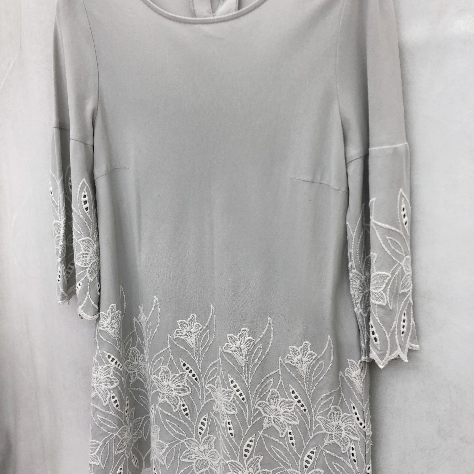 leilian レリアン ワンピース チュニック 花柄 レディース 11 グレー