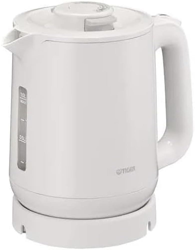タイガー魔法瓶(TIGER) 電気ケトル 湯沸かし 1.0L 転倒お湯漏れ防止