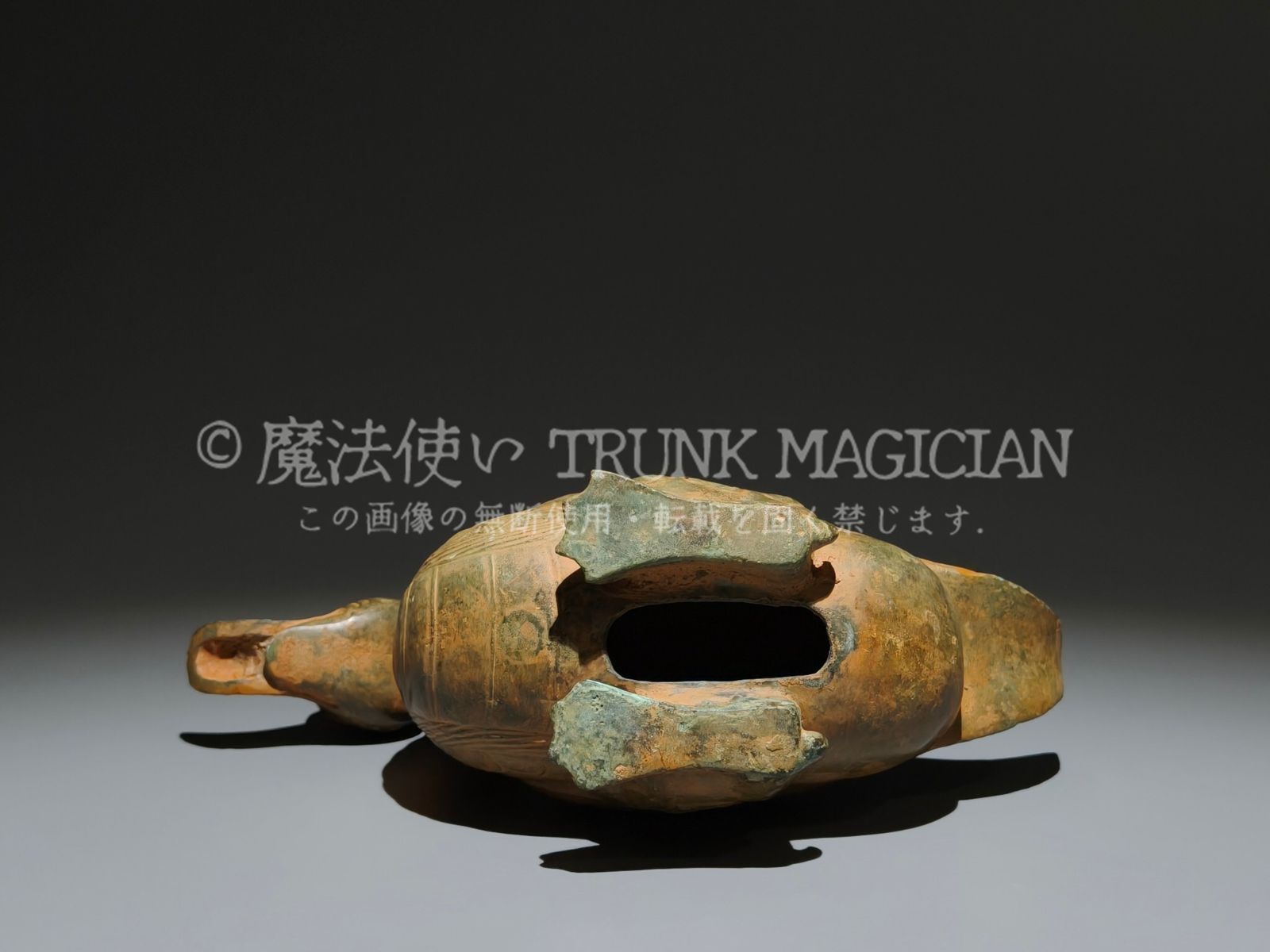 旧家蔵出し 漢 青銅器彫 青銅 鴨嘴獣 食器 祭祀品 副葬品 供養品 古