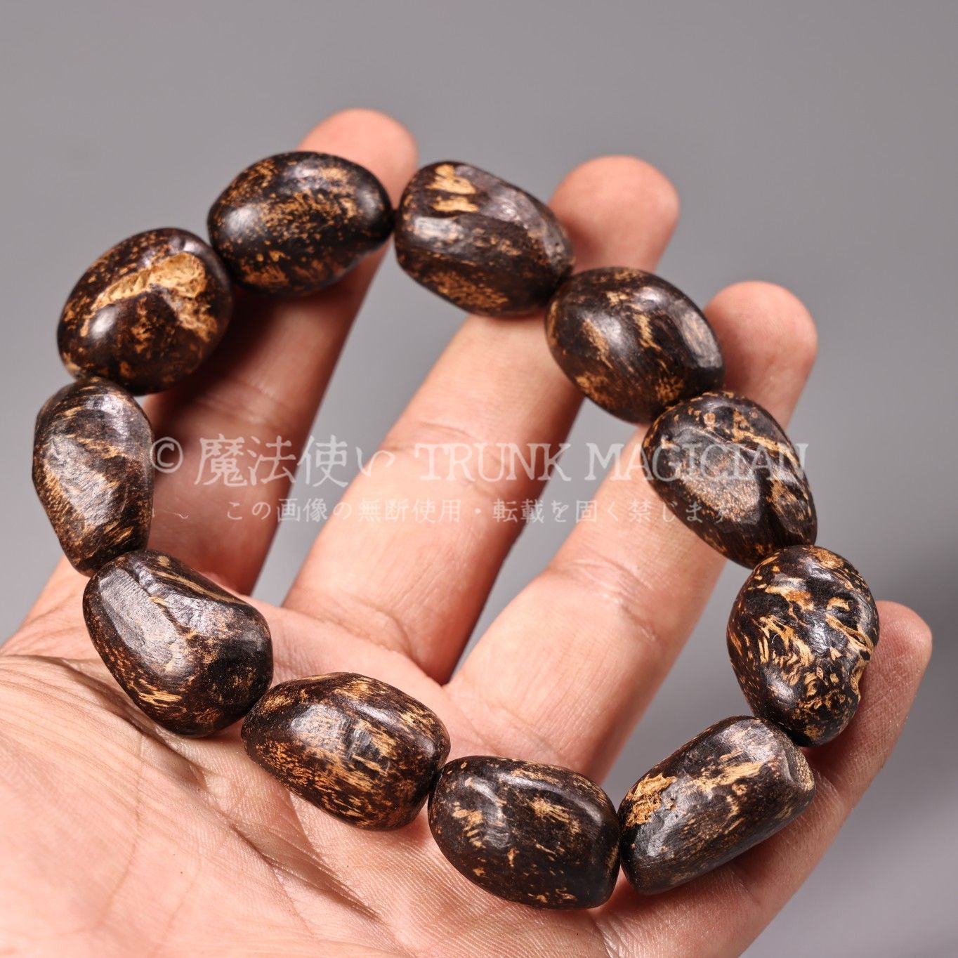 旧家蔵出し 沈香木製 隨形 手串 仏珠 根付 黑檀木箱付 供養品 古美術品