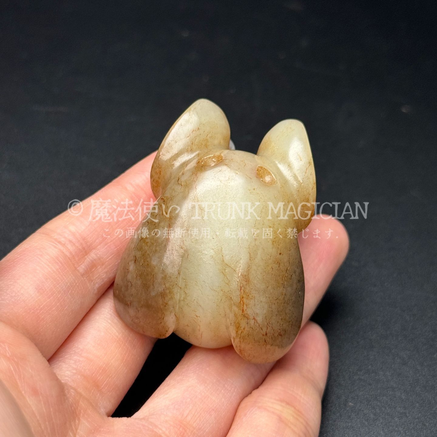 旧家蔵出し 和田玉細密彫 高古件 玉面人 置物 賞物 供養品 古美術品