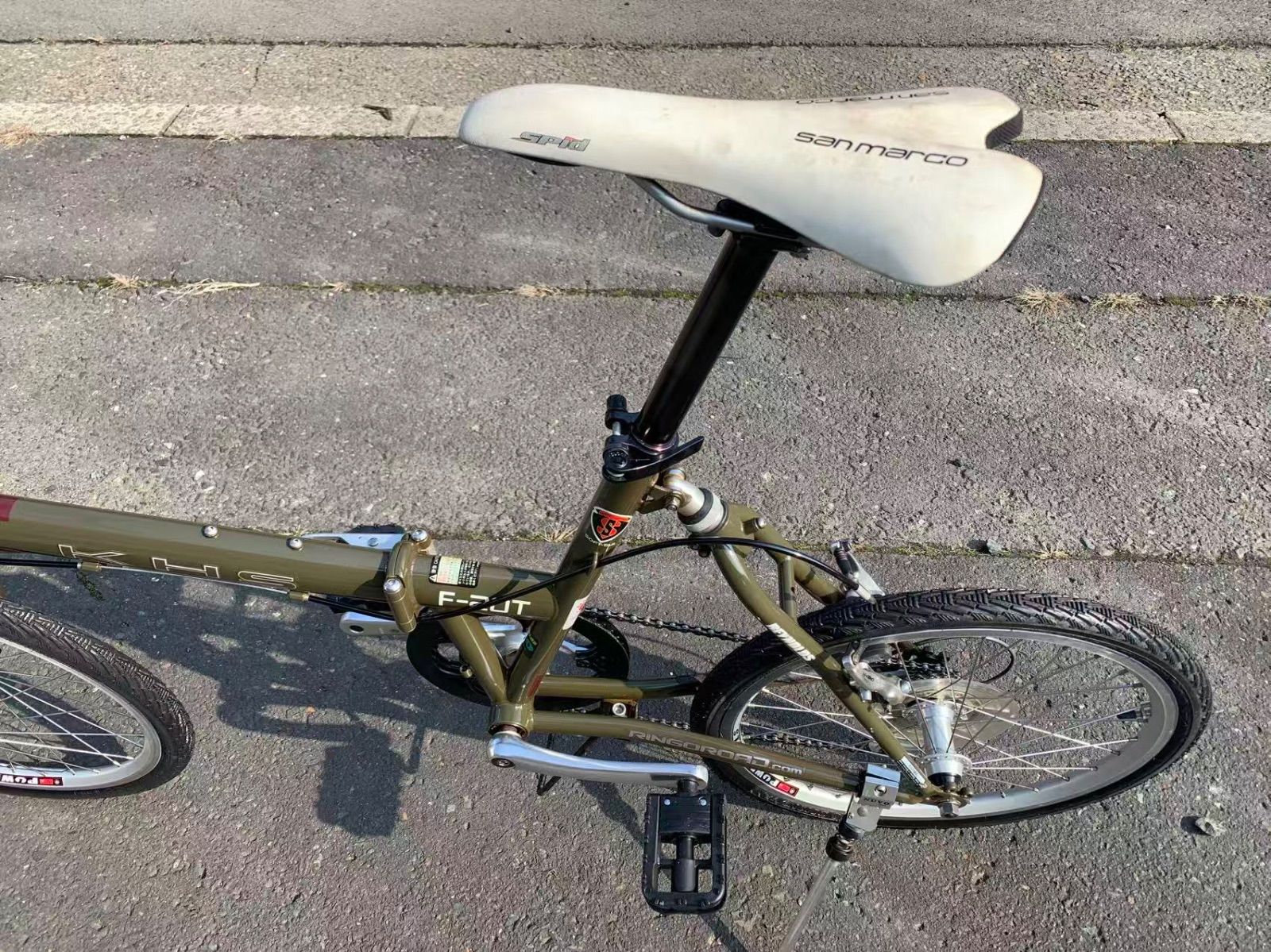 即乘】送料無料 KHS折り畳み自転車 F-20T SHIMANO 8速 ミニベロ 小径車